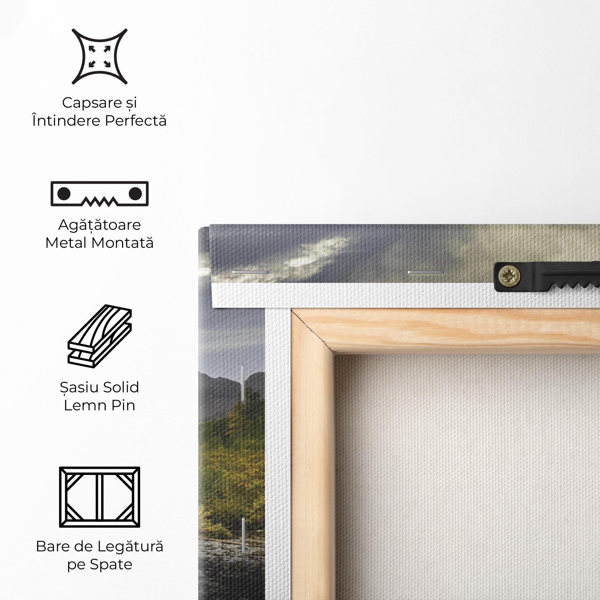 Tablou Canvas Cloudy Lake mockup 5