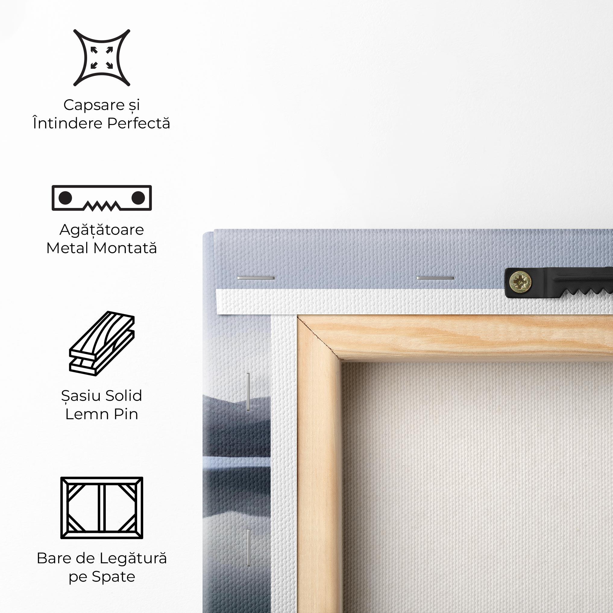 Tablou Canvas Grey Lake mockup 5