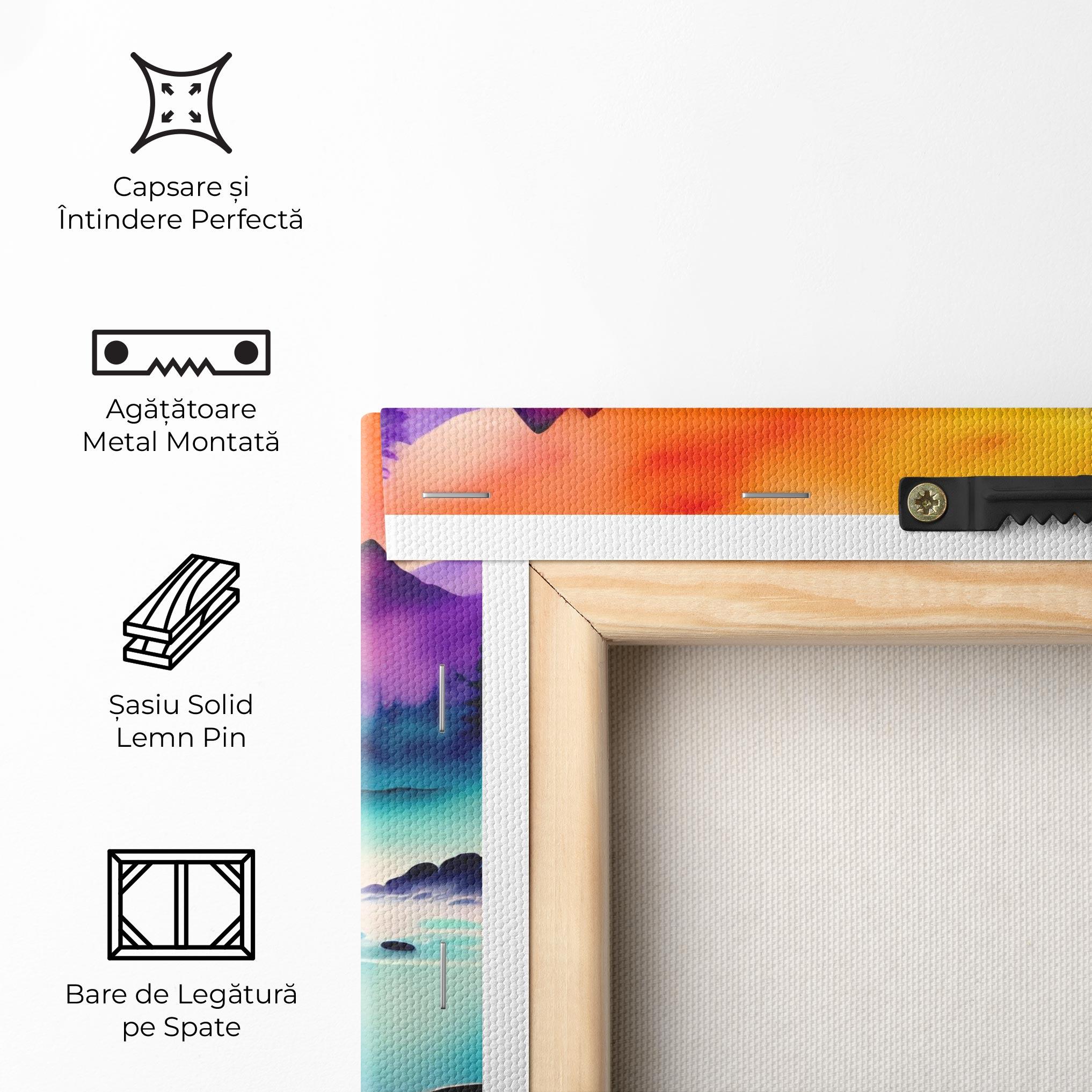 Tablou Canvas Lake Painting mockup 5