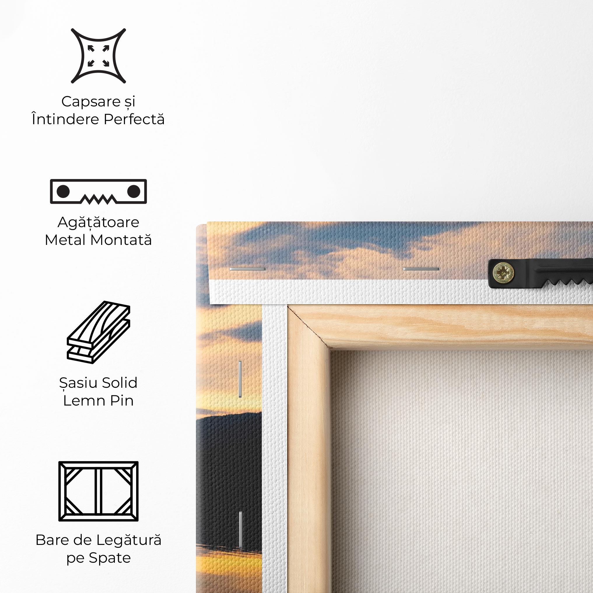 Tablou Canvas Orange Light Lake mockup 5