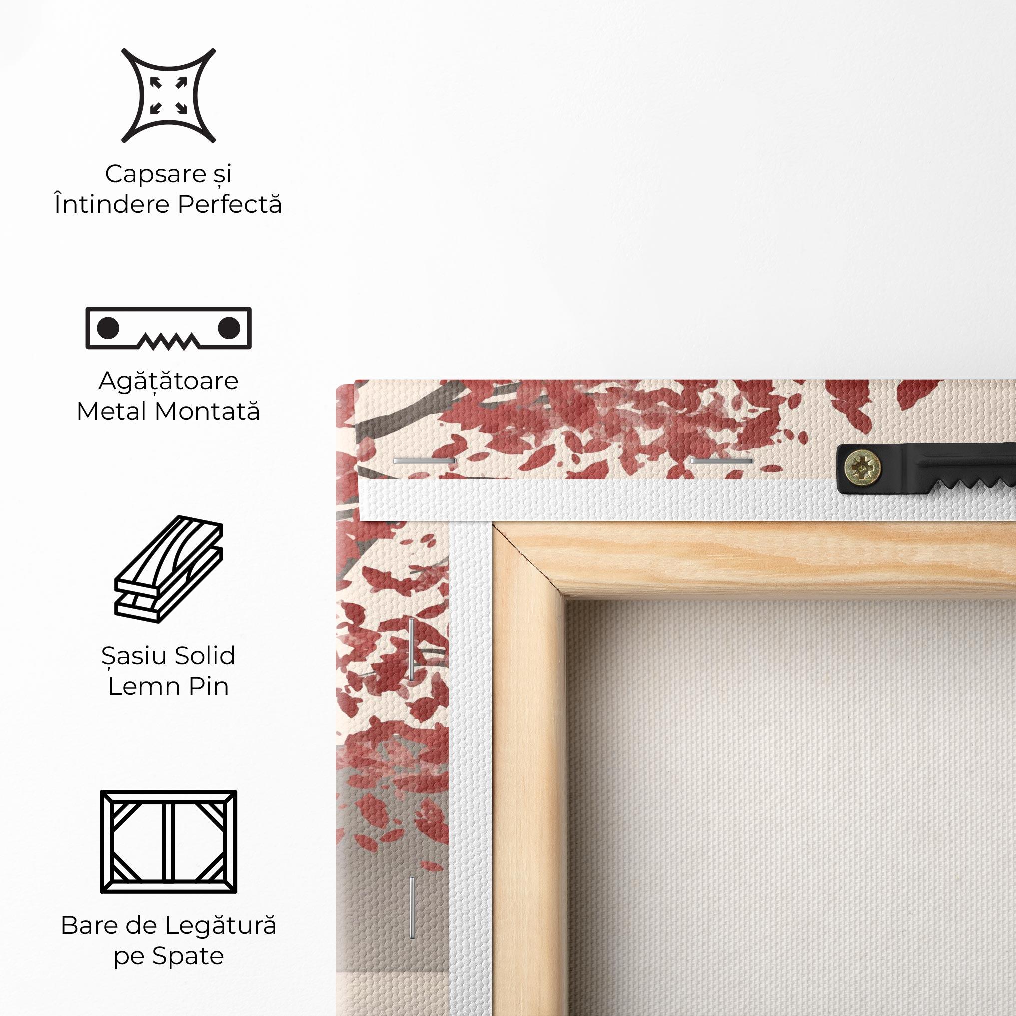 Tablou Canvas Red Tree Lake mockup 5