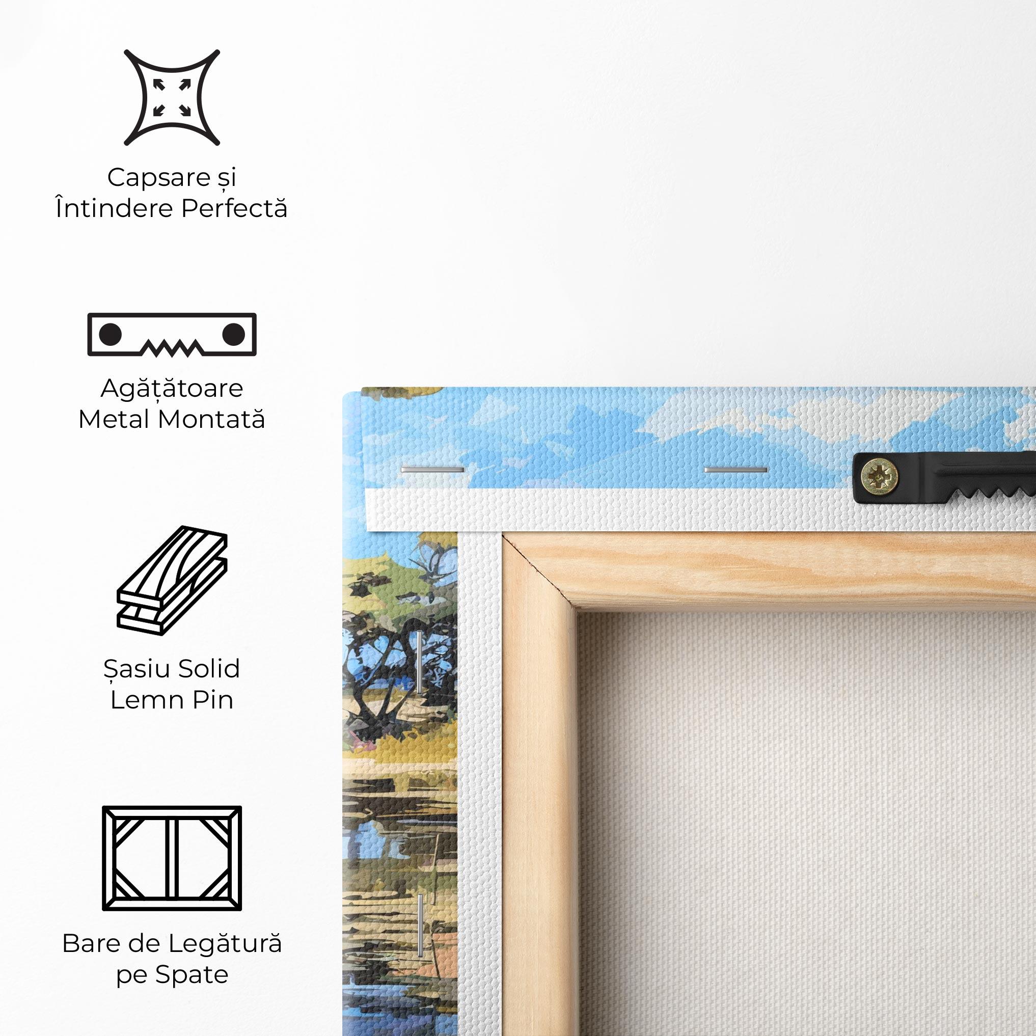 Tablou Canvas Riverside Flowers mockup 5