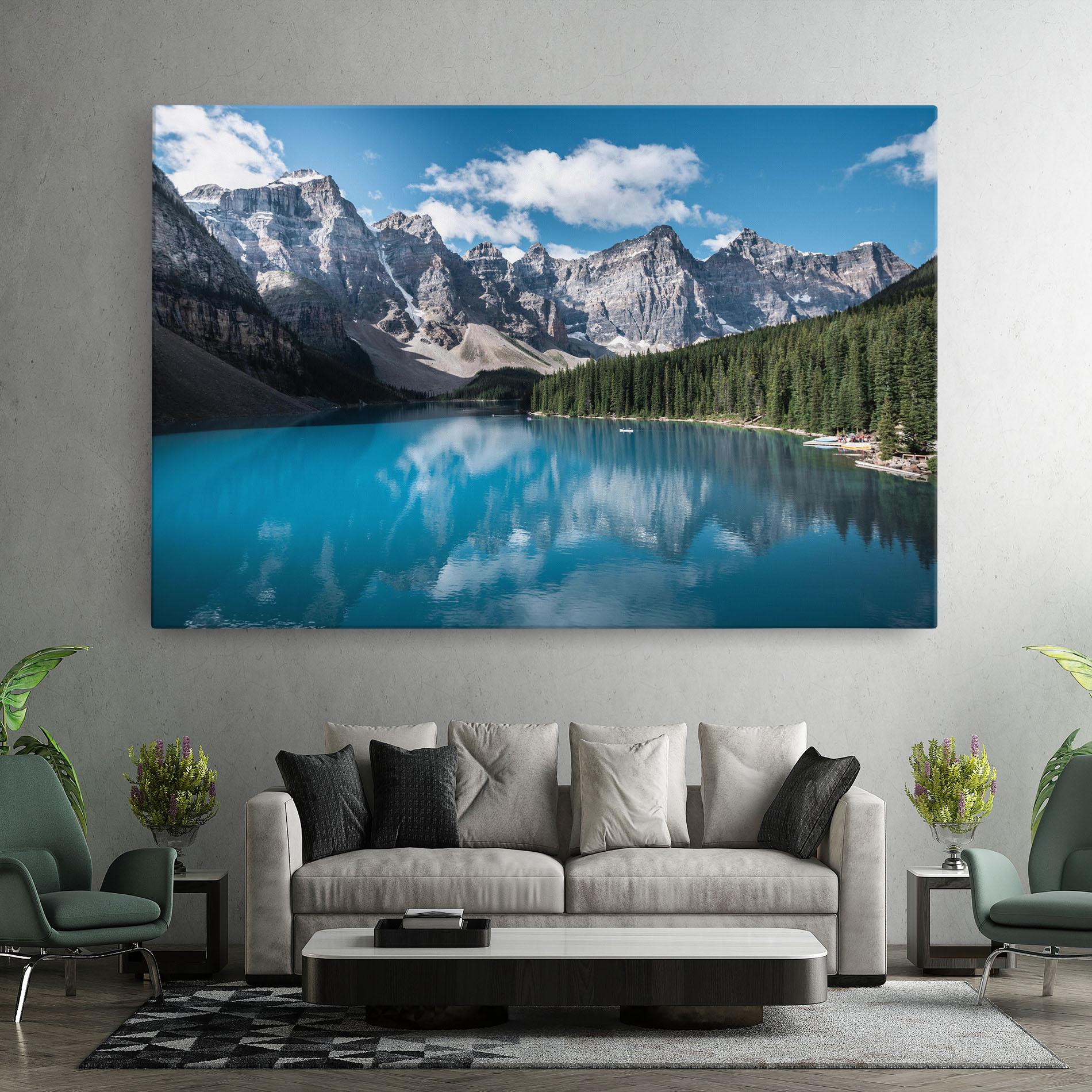 Tablou Canvas Beautiful Lake Canada mockup 7