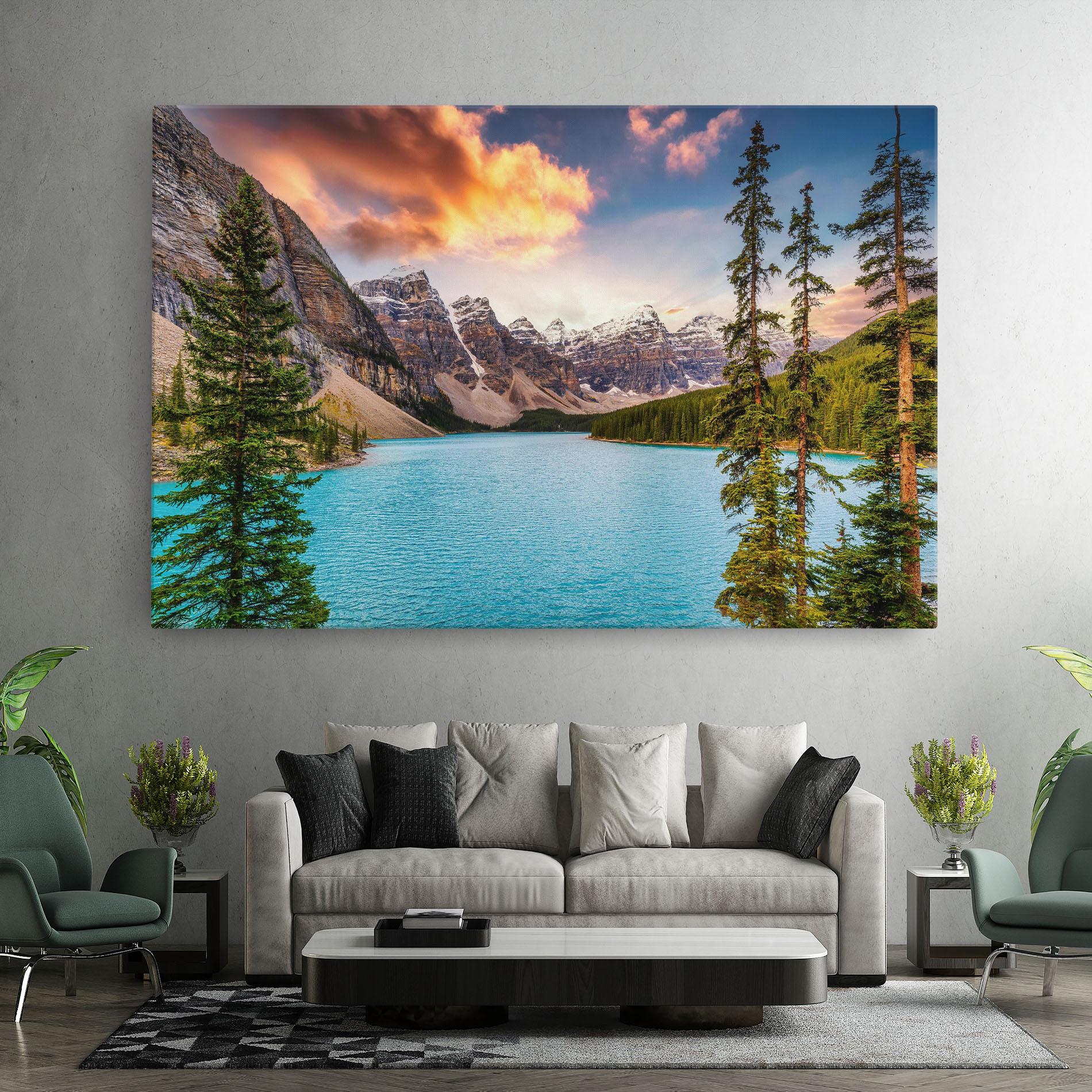 Tablou Canvas Blue Magic Lake mockup 7