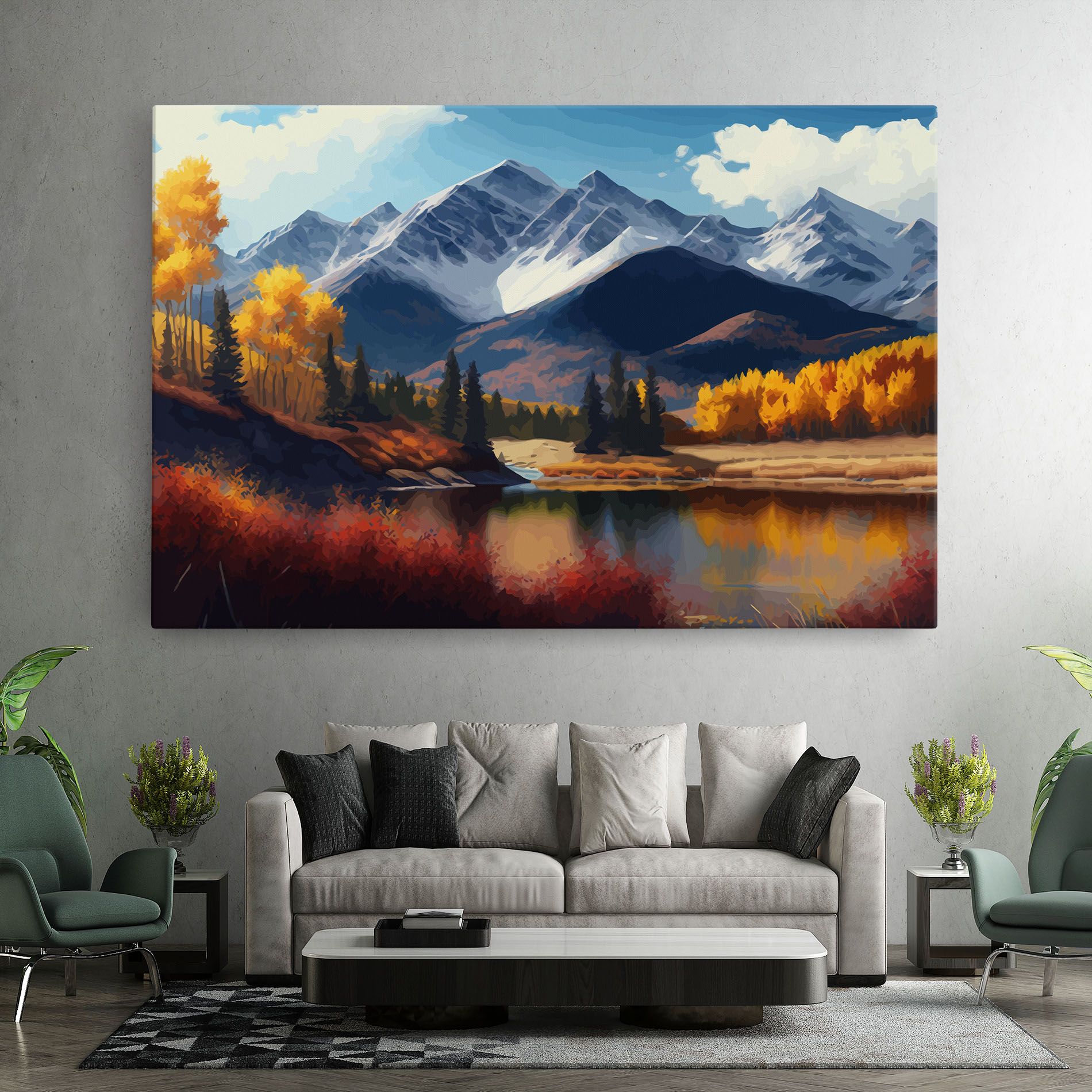 Lake Autumn View mockup 7