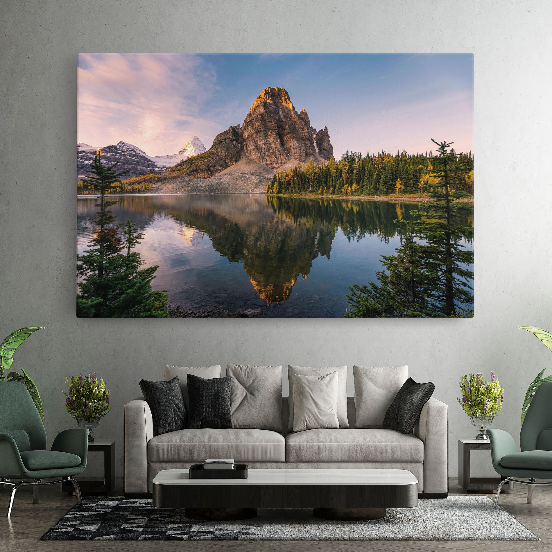Mountain Sunrise Lake mockup 7