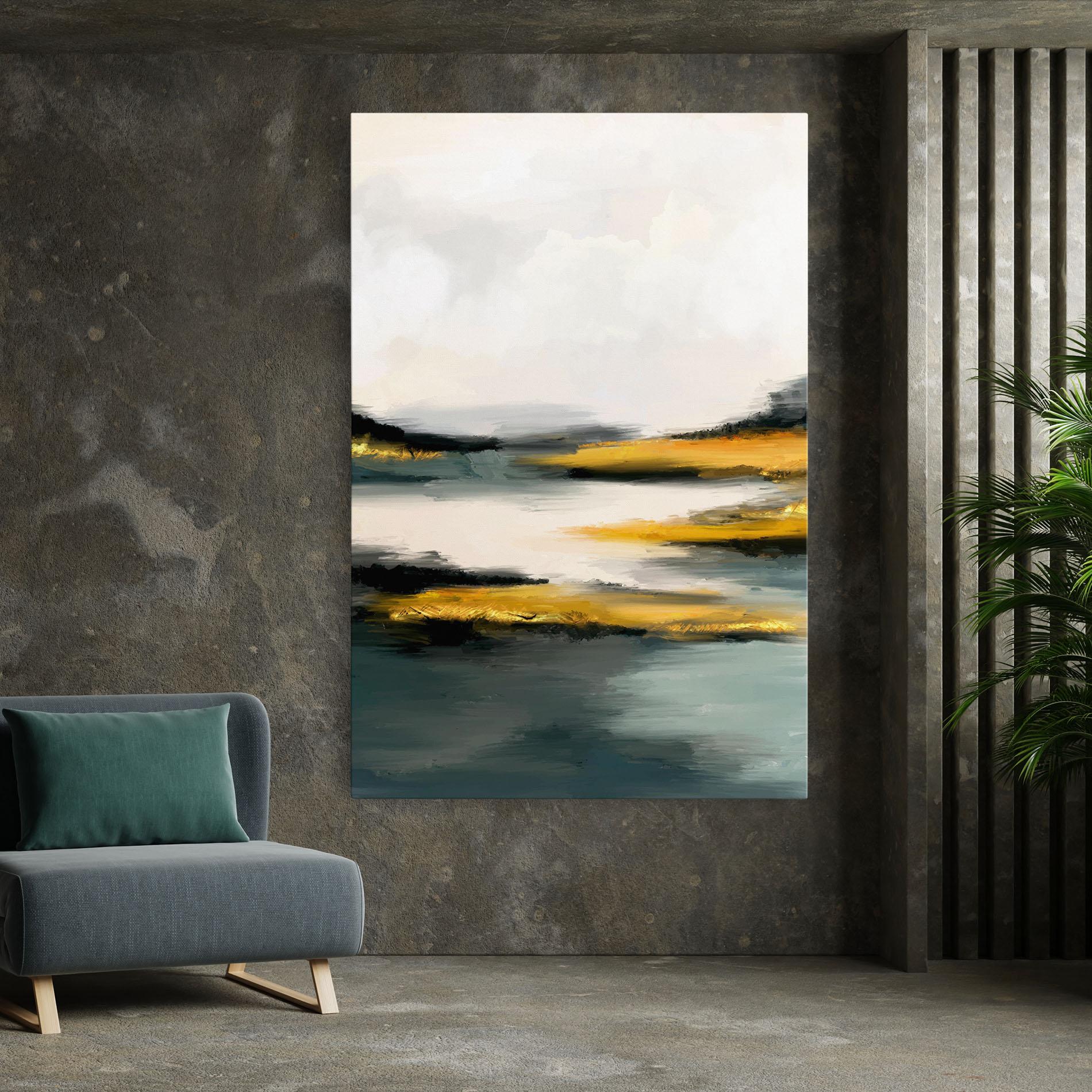 Tablou Canvas Abstract_contemporary_wall_art_with_a_hand_painted_mixed_media_landscape_design_2803 mockup 7