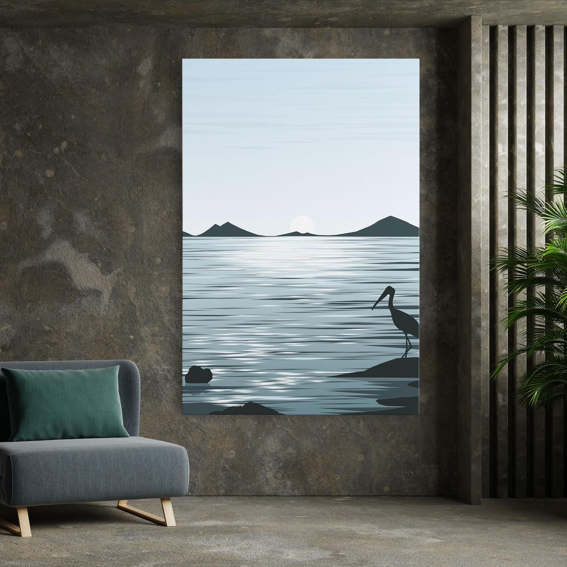 Tablou Canvas Sparkling_lake_view mockup 7