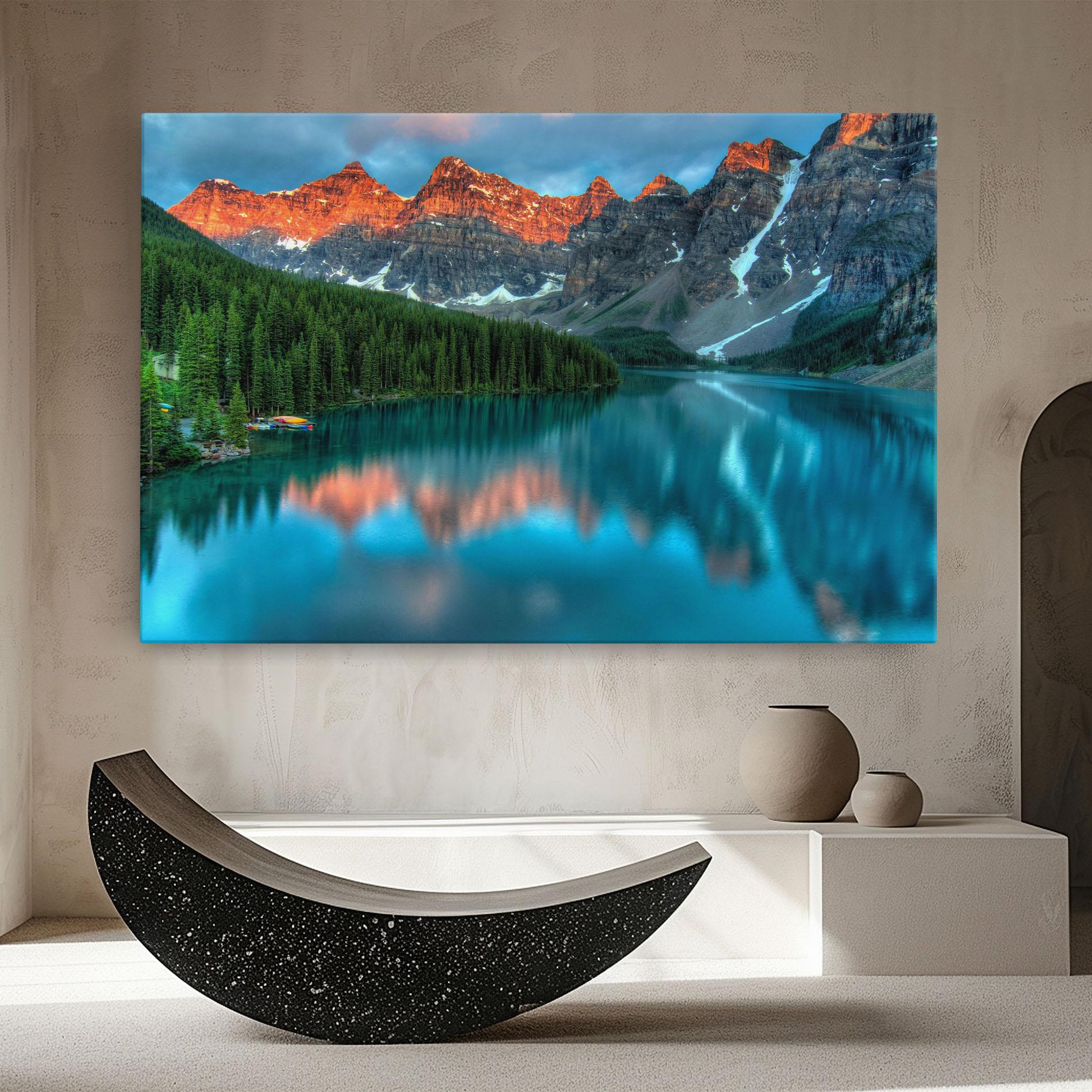 Tablou Canvas Beautiful Blue Lake mockup 8