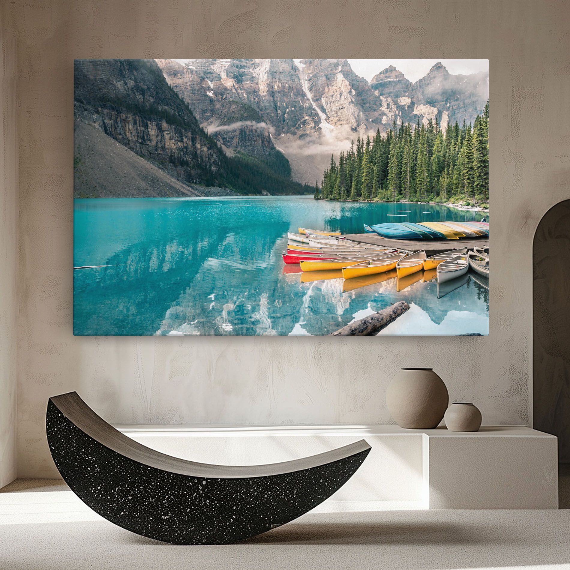 Beautiful Moraine Lake mockup 8