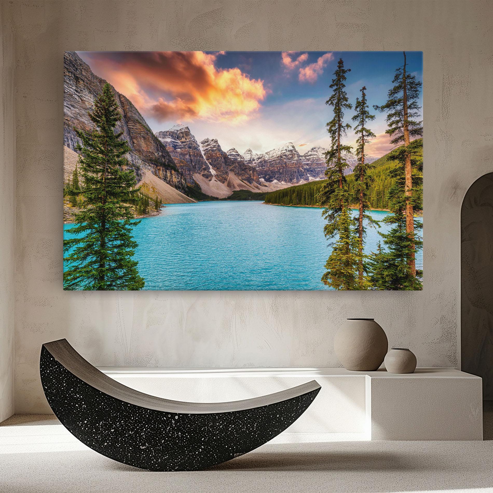 Tablou Canvas Blue Magic Lake mockup 8