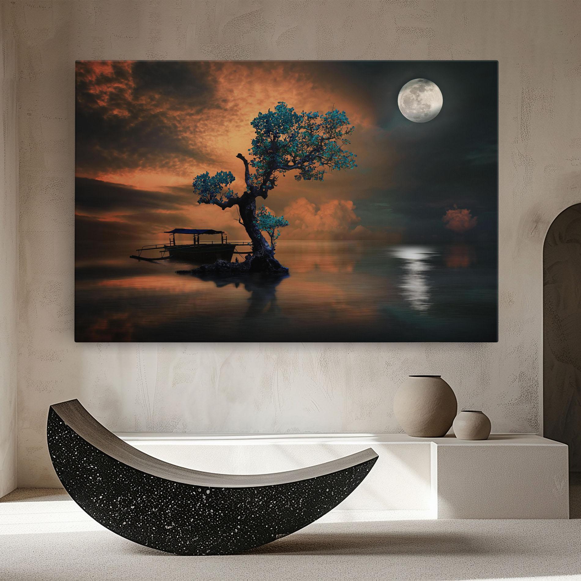 Tablou Canvas Blue Tree mockup 8