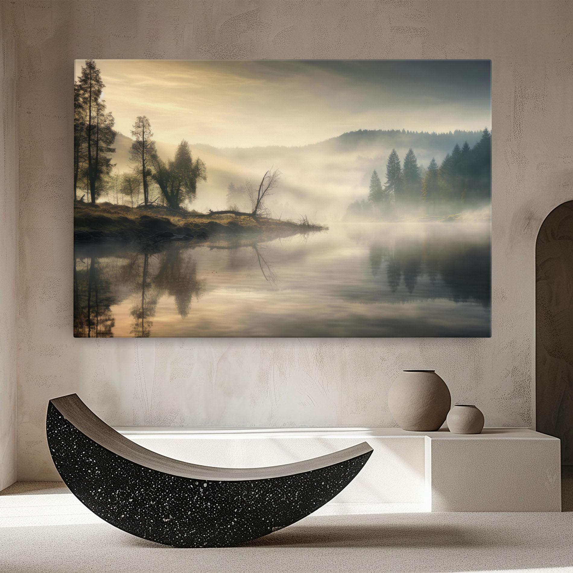 Tablou Canvas Foggy Morning mockup 8