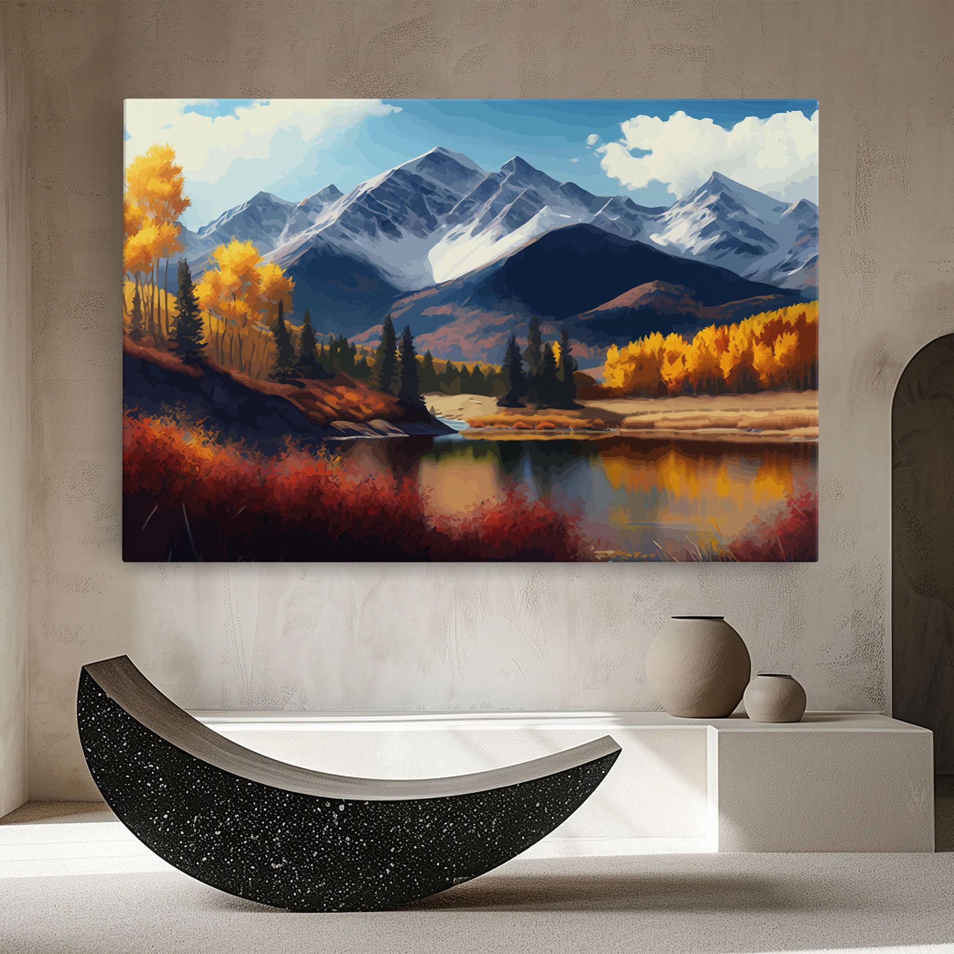 Lake Autumn View mockup 8