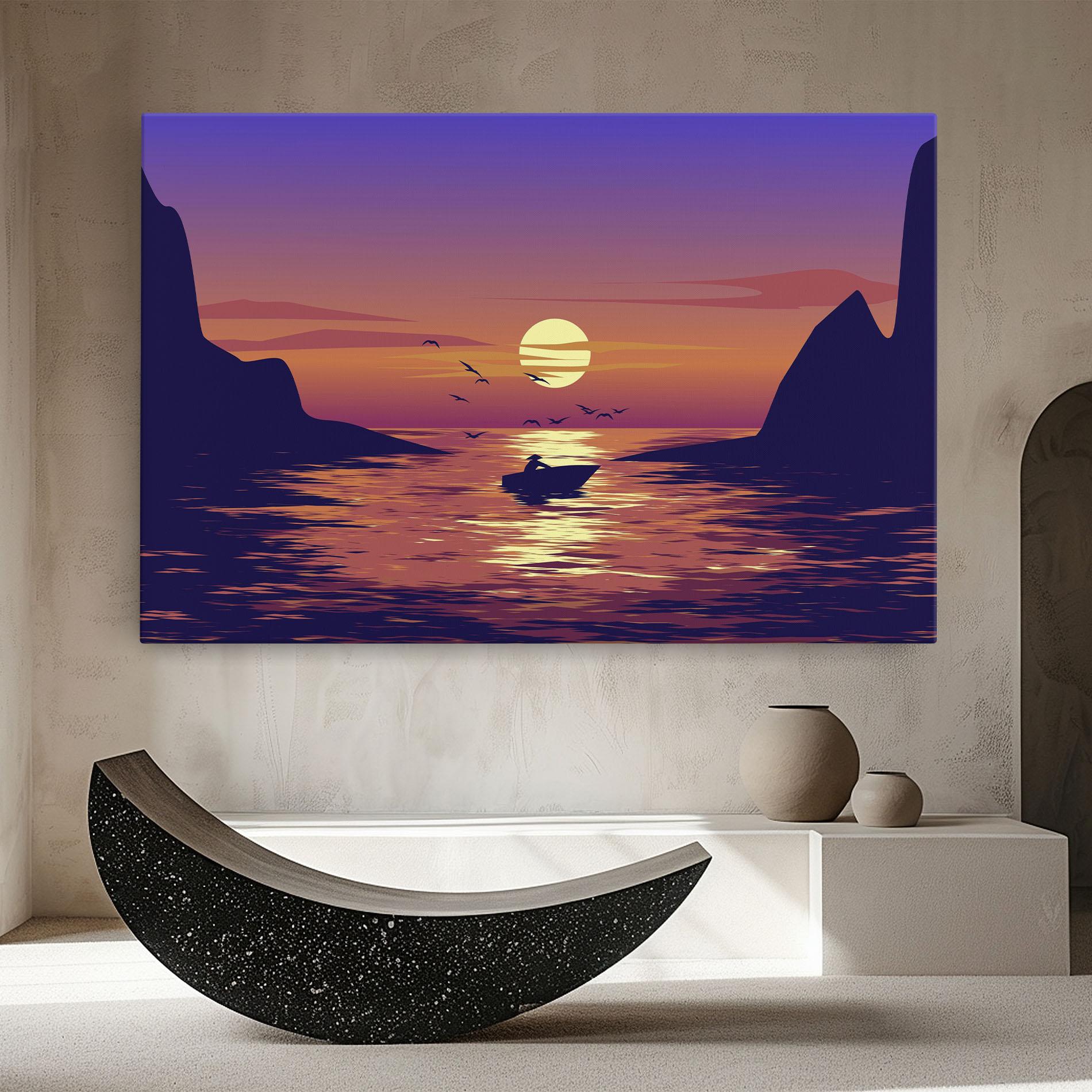 Tablou Canvas Sunset Scenery View mockup 8
