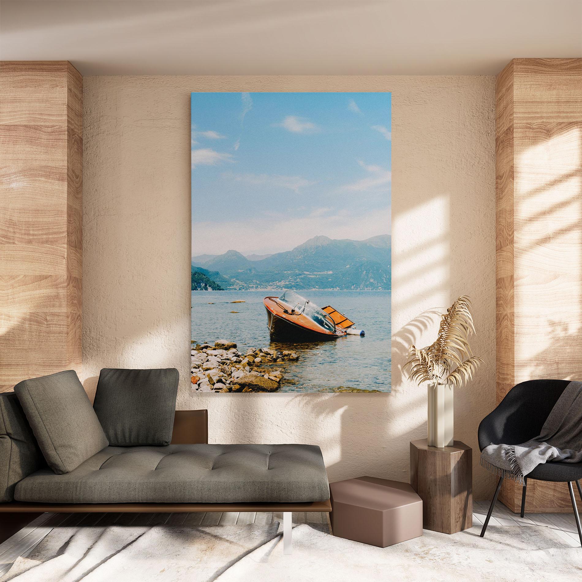 Tablou Canvas Boat On The Lake mockup 8