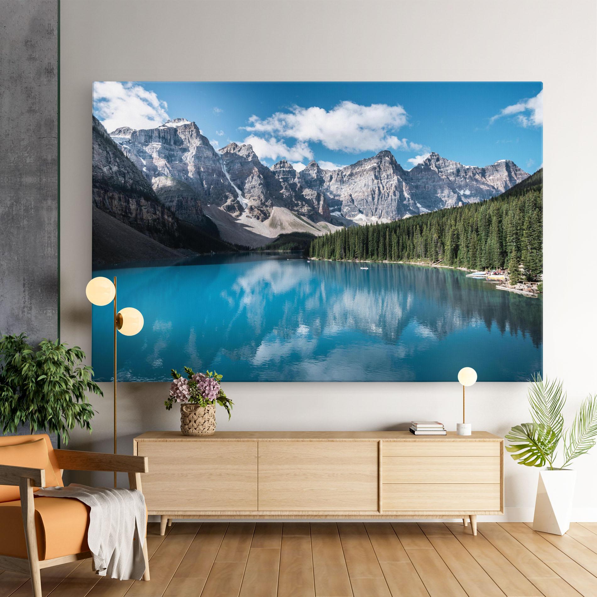 Tablou Canvas Beautiful Lake Canada mockup 9