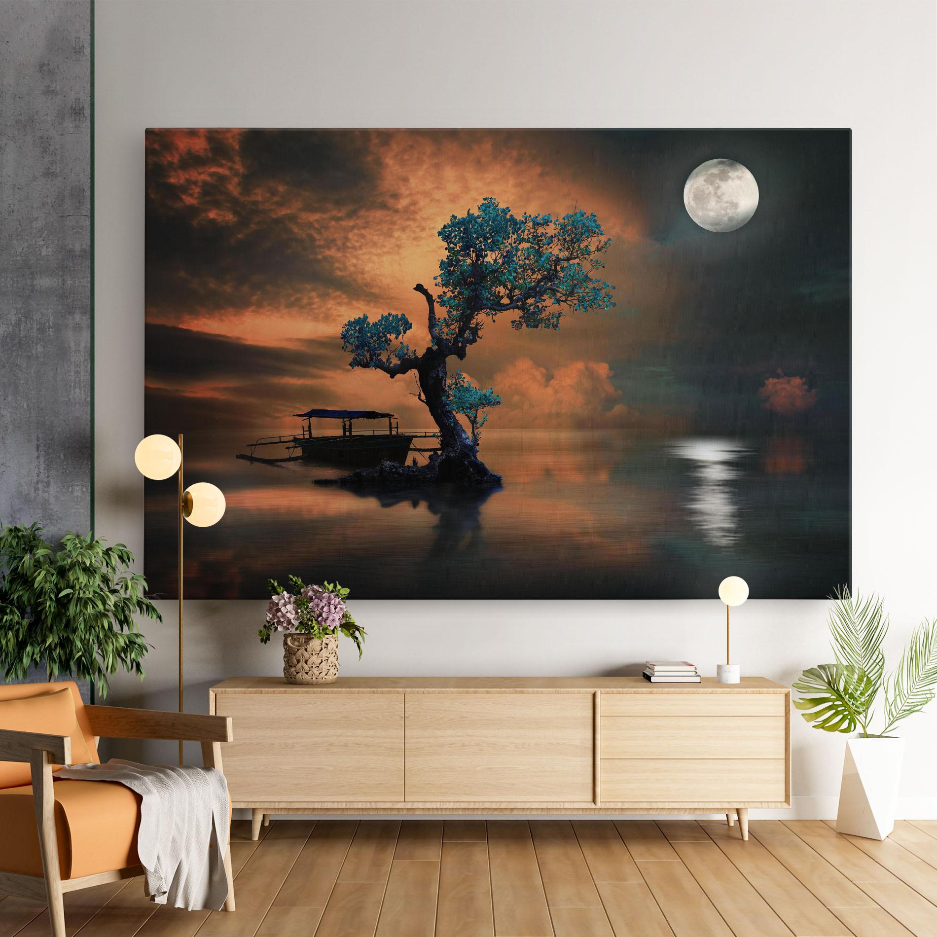 Tablou Canvas Blue Tree mockup 9