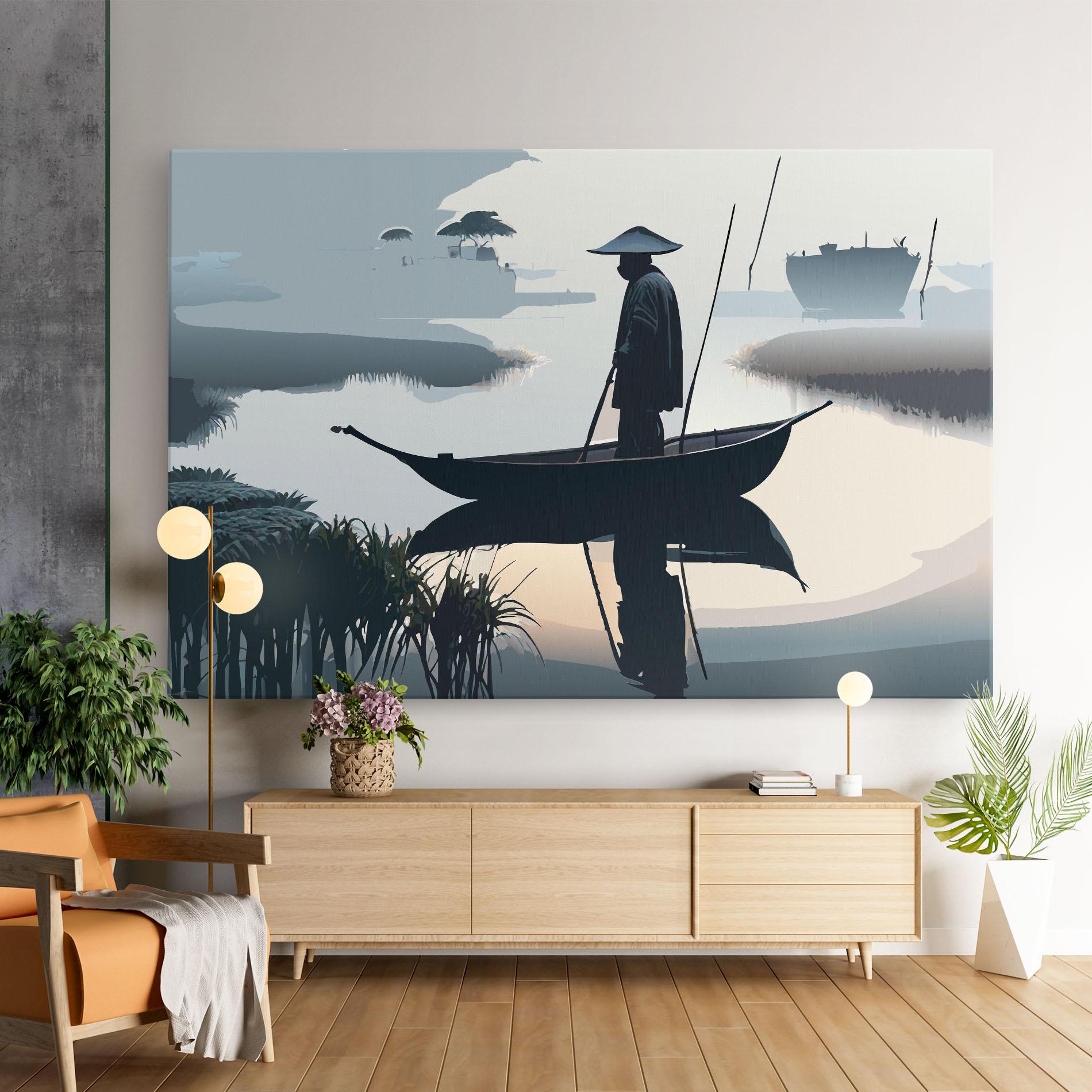 Tablou Canvas Japan Fisherman mockup 9