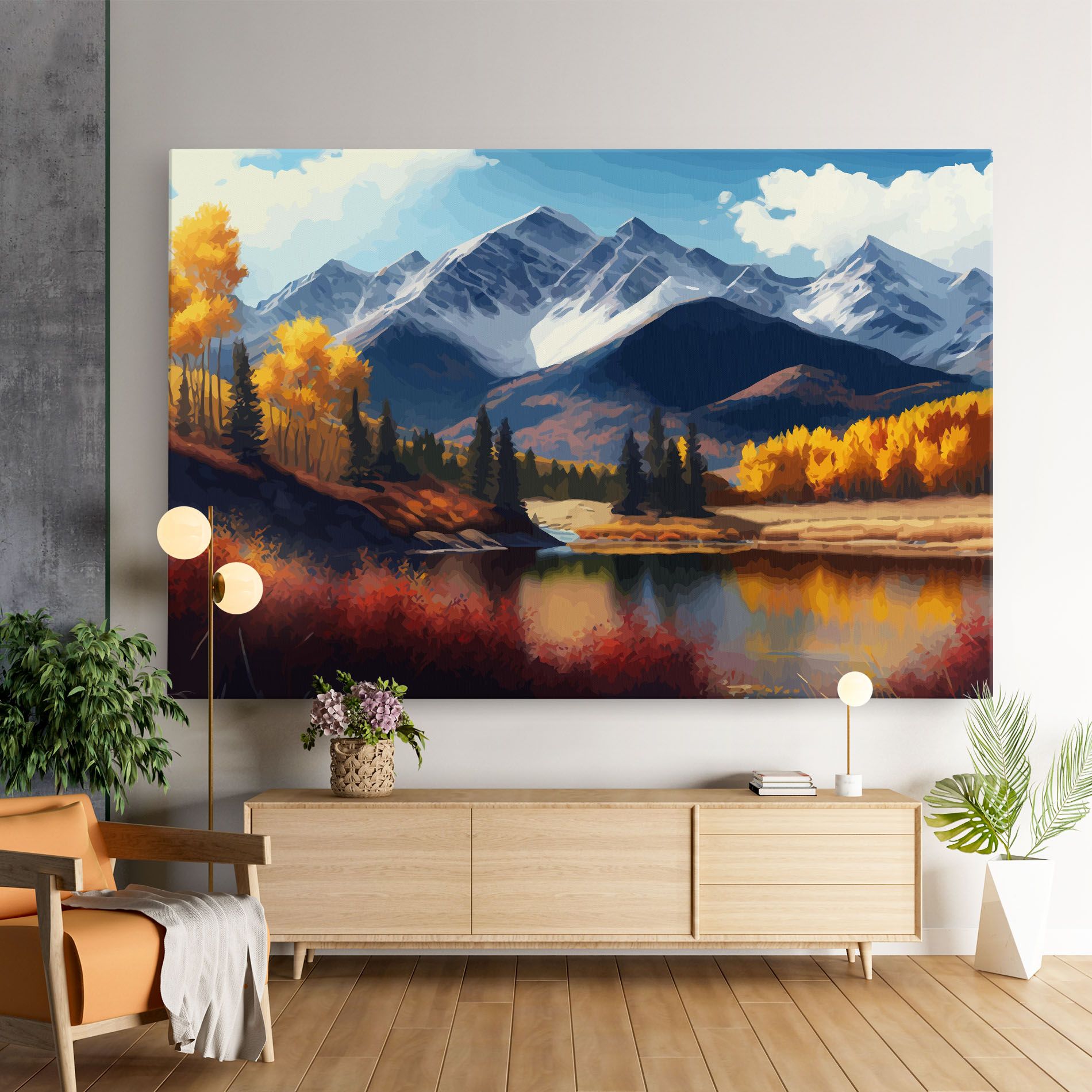 Lake Autumn View mockup 9