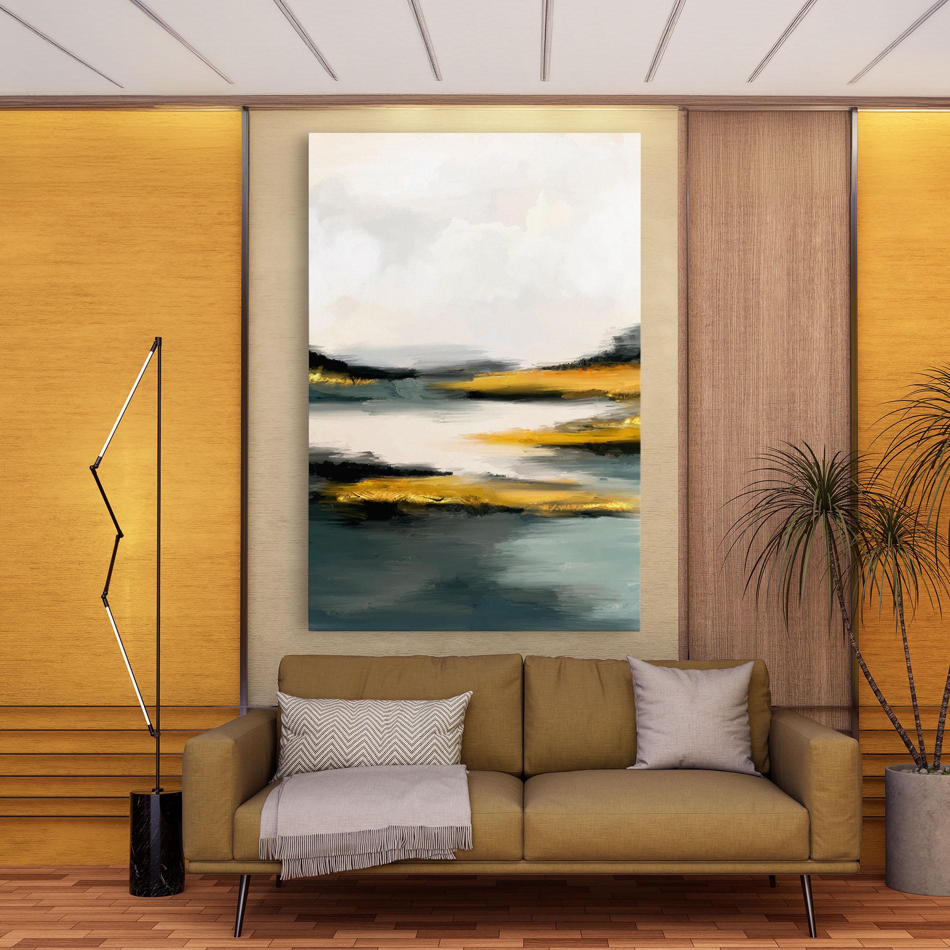 Tablou Canvas Abstract_contemporary_wall_art_with_a_hand_painted_mixed_media_landscape_design_2803 mockup 9
