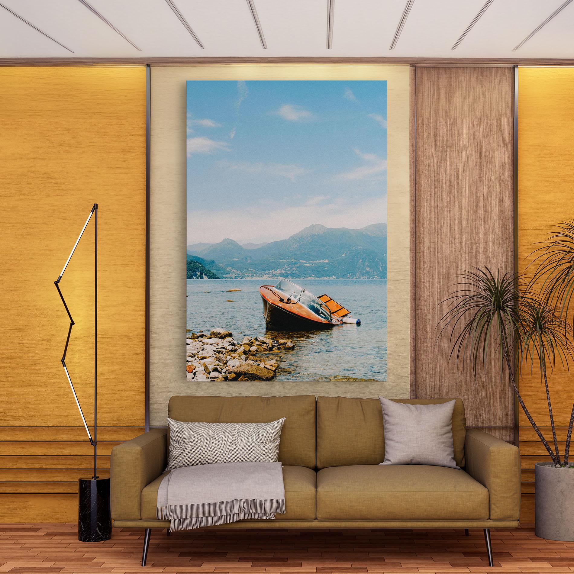 Tablou Canvas Boat On The Lake mockup 9