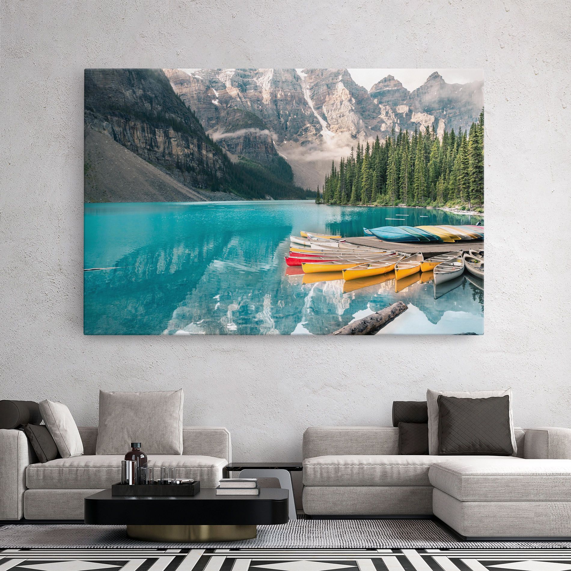 Beautiful Moraine Lake mockup 2