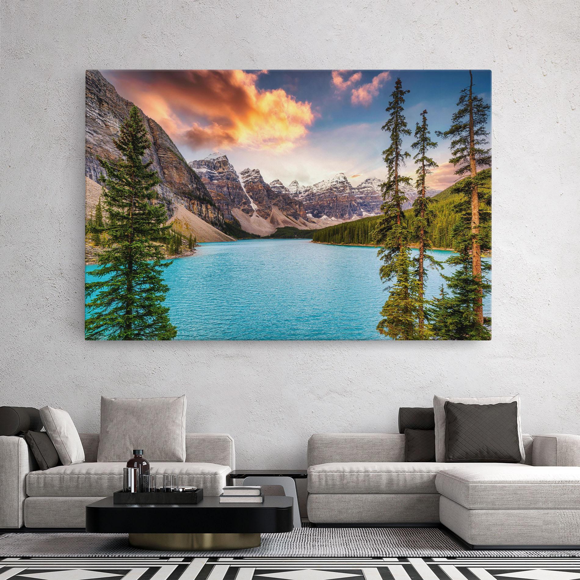 Tablou Canvas Blue Magic Lake mockup 2