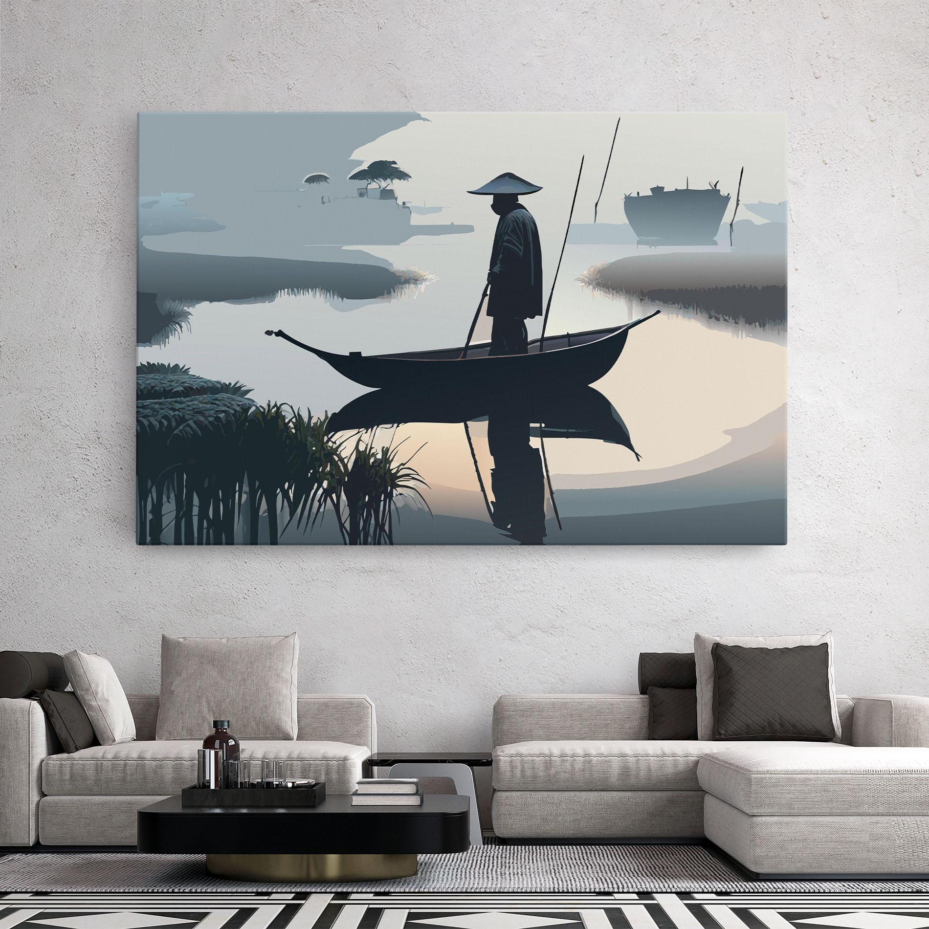 Tablou Canvas Japan Fisherman mockup 2