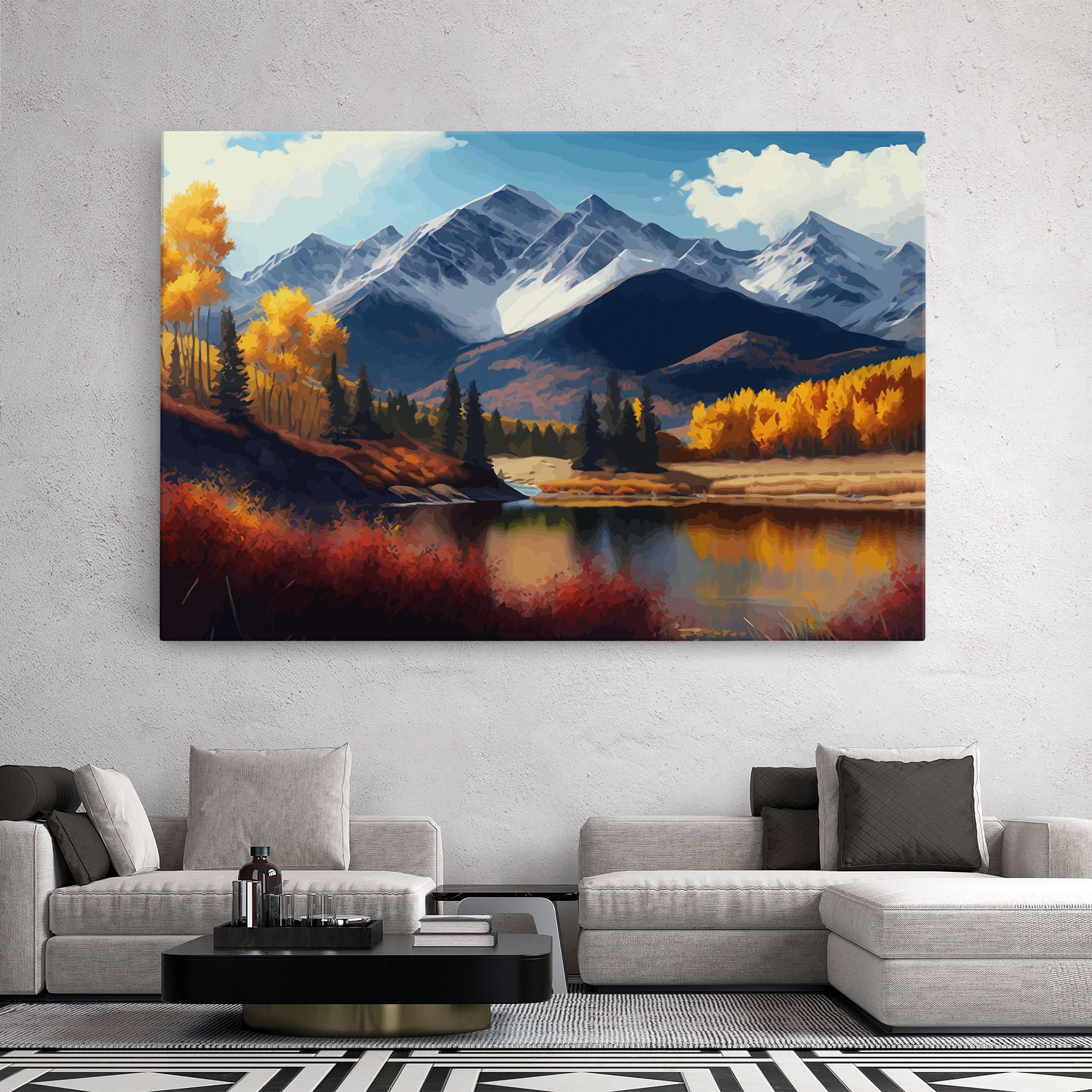 Lake Autumn View mockup 2