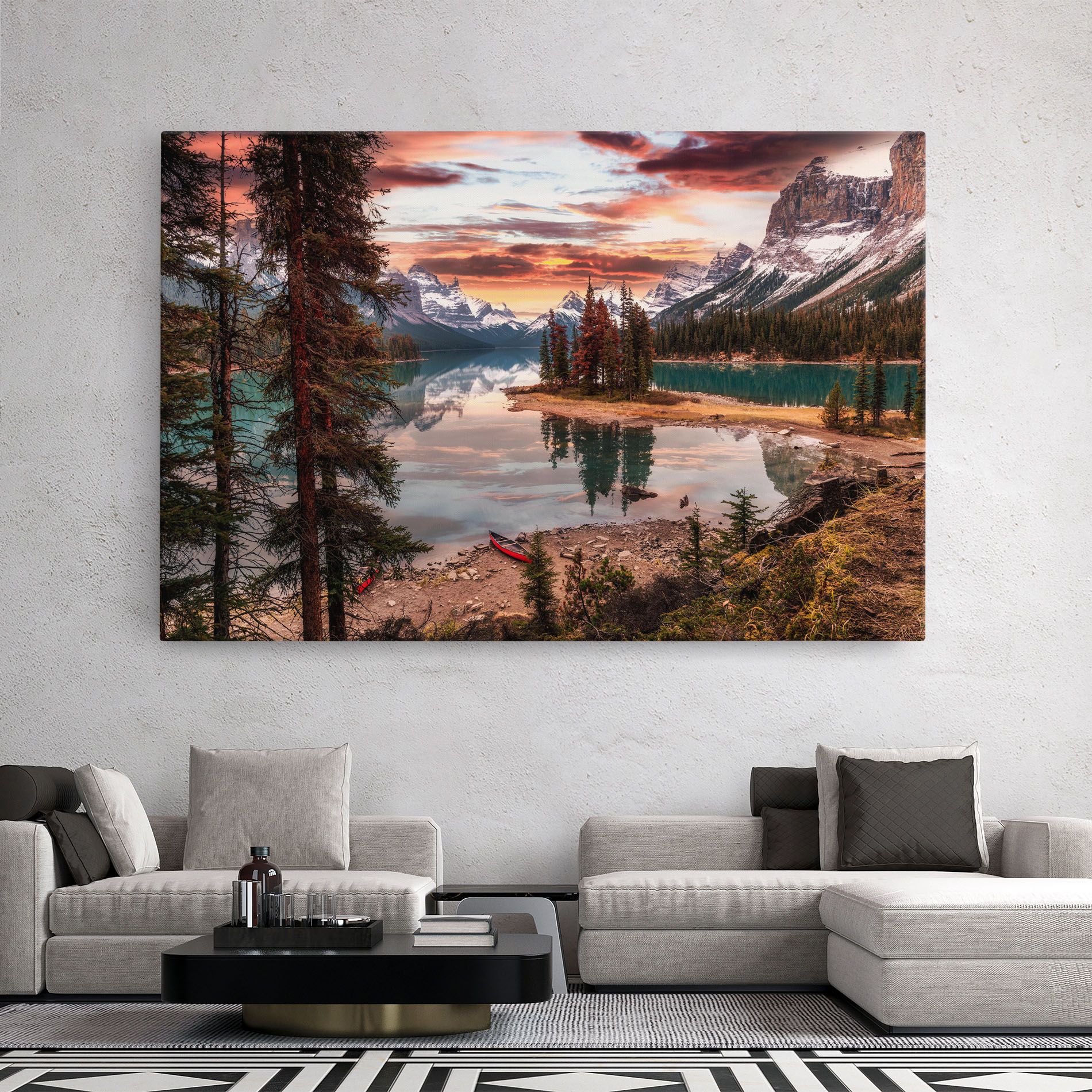 Sunset Lake View mockup 2