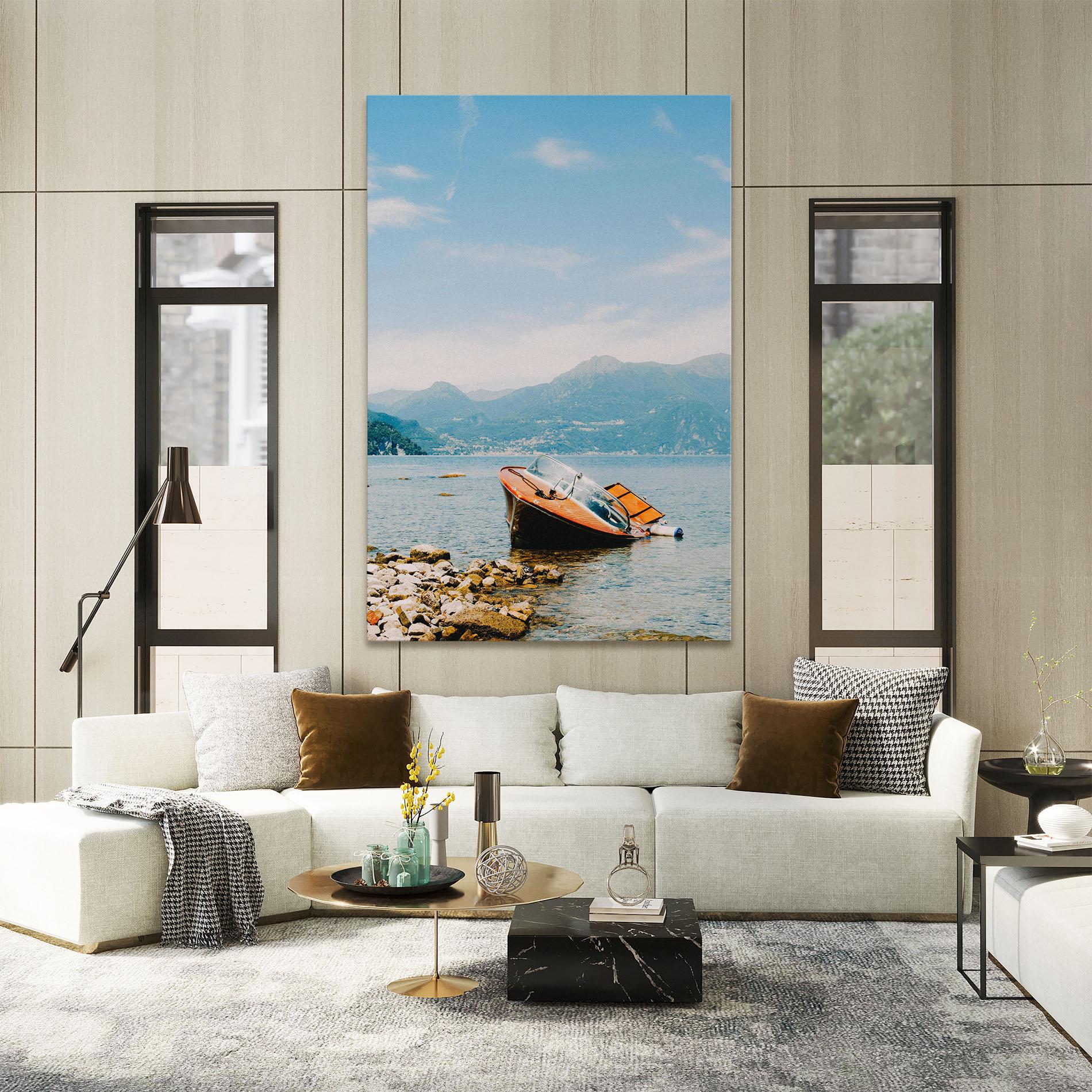 Tablou Canvas Boat On The Lake mockup 2