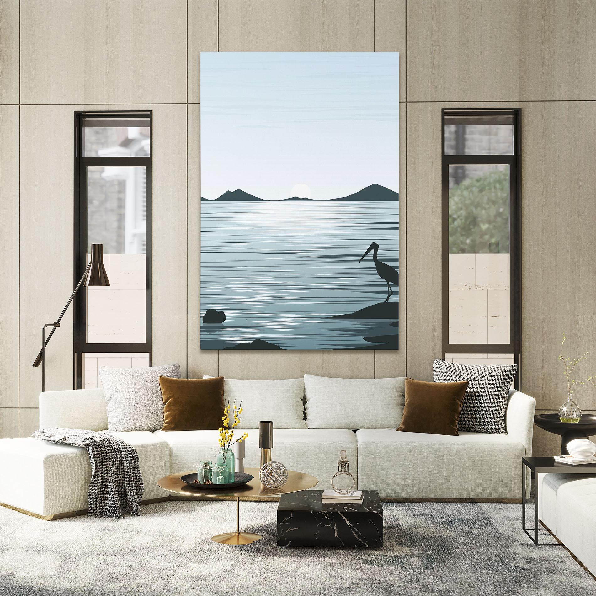 Tablou Canvas Sparkling_lake_view mockup 2