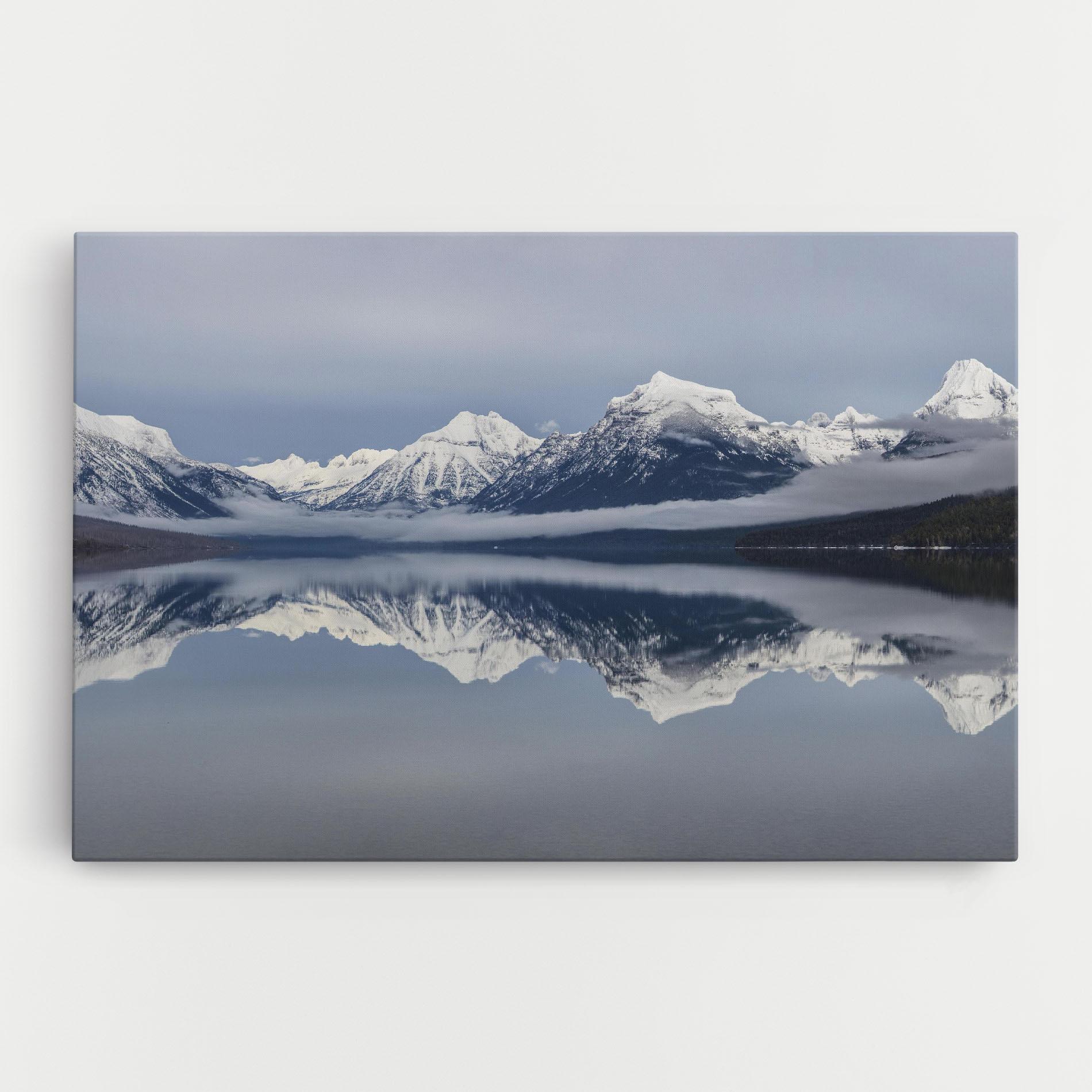 Tablou Canvas Beautiful Snowy Mountain mockup 0