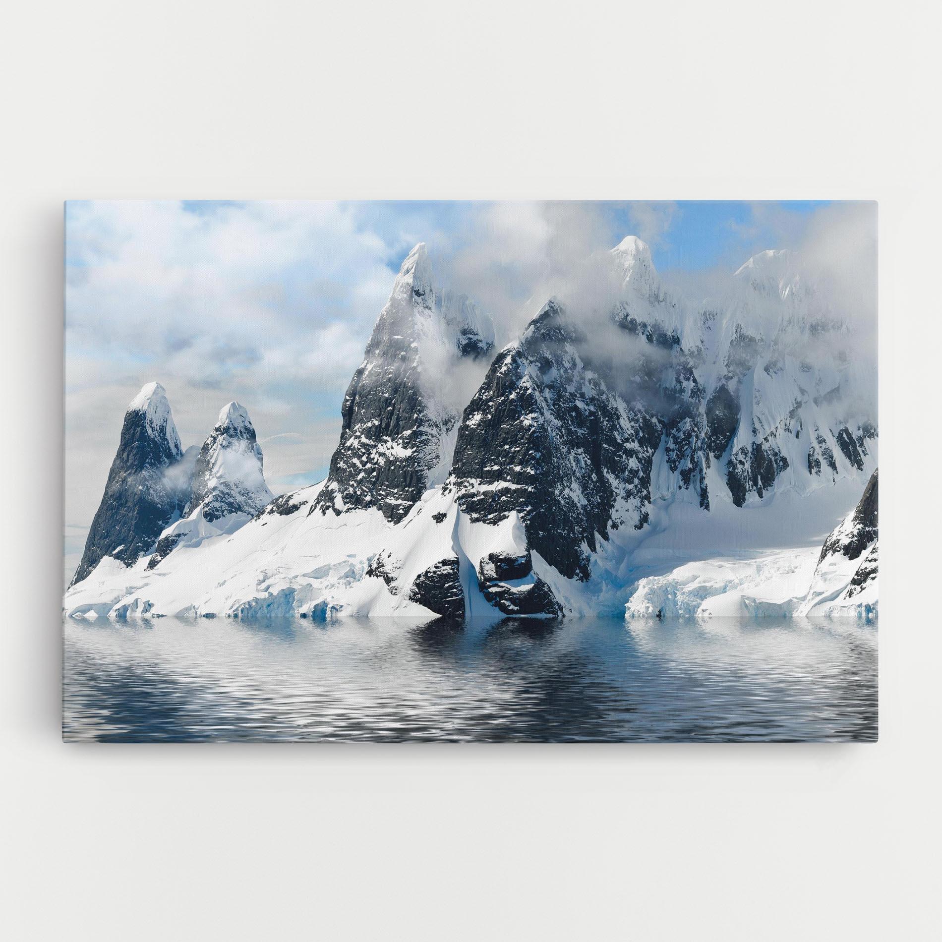 Tablou Canvas Glacial Mountains mockup 0