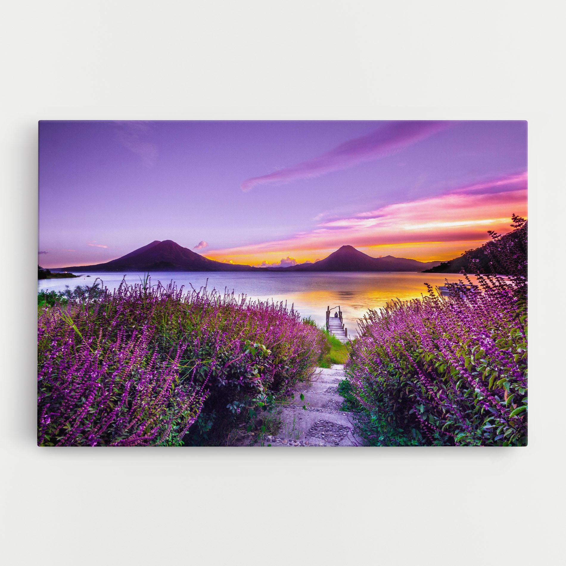 Tablou Canvas Purple Lake mockup 0