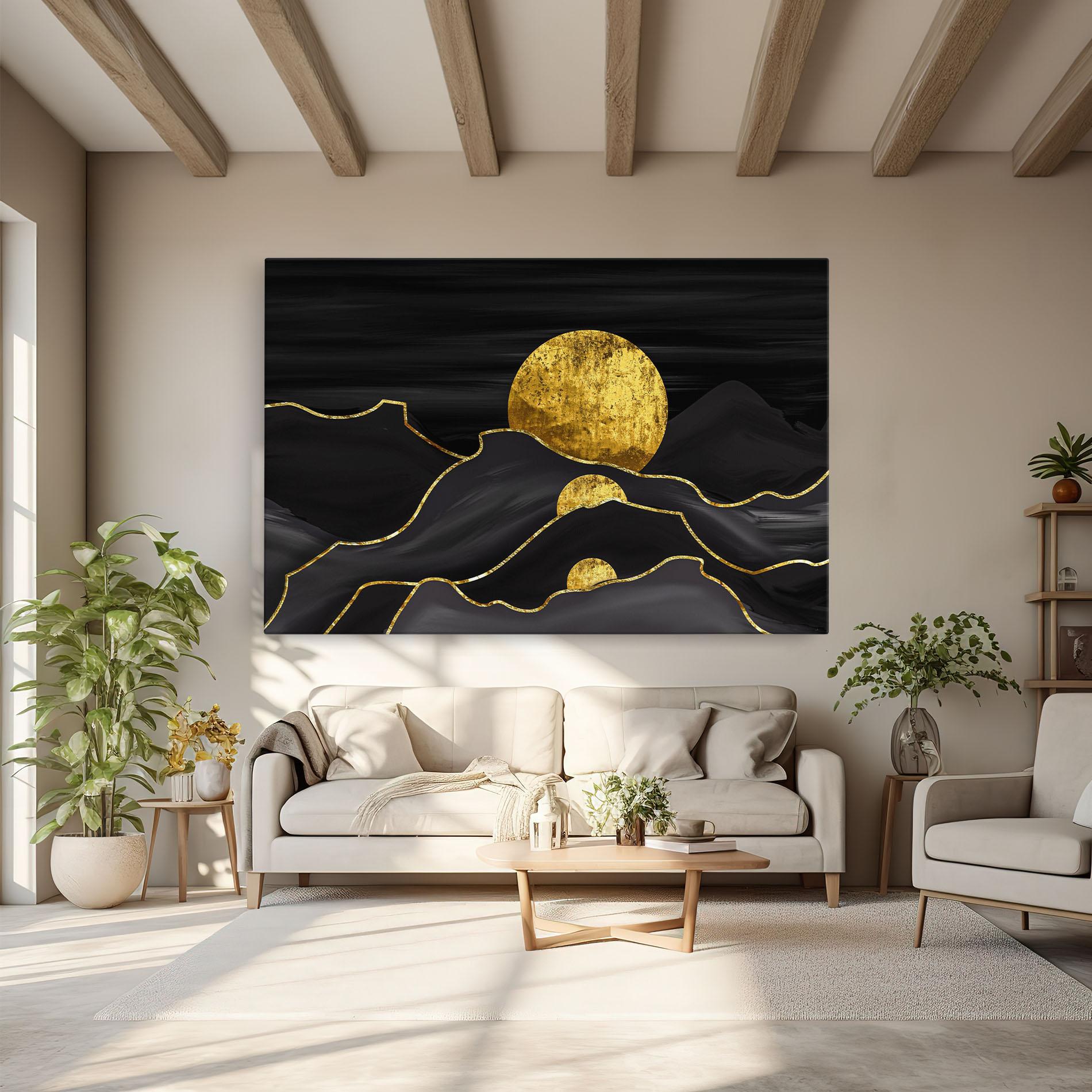 Tablou Canvas Black Moutains mockup 6