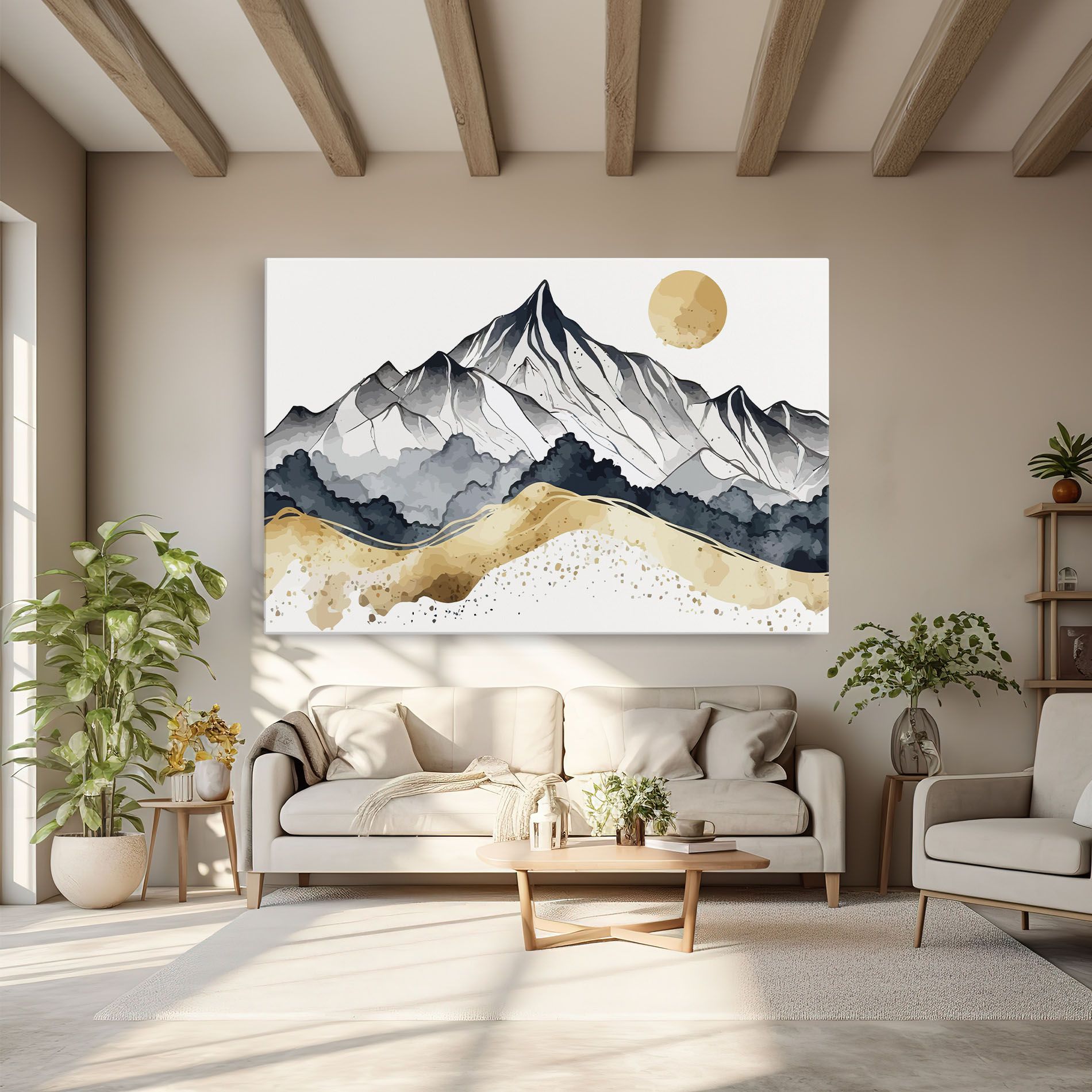 Grey Gold Mountain mockup 6