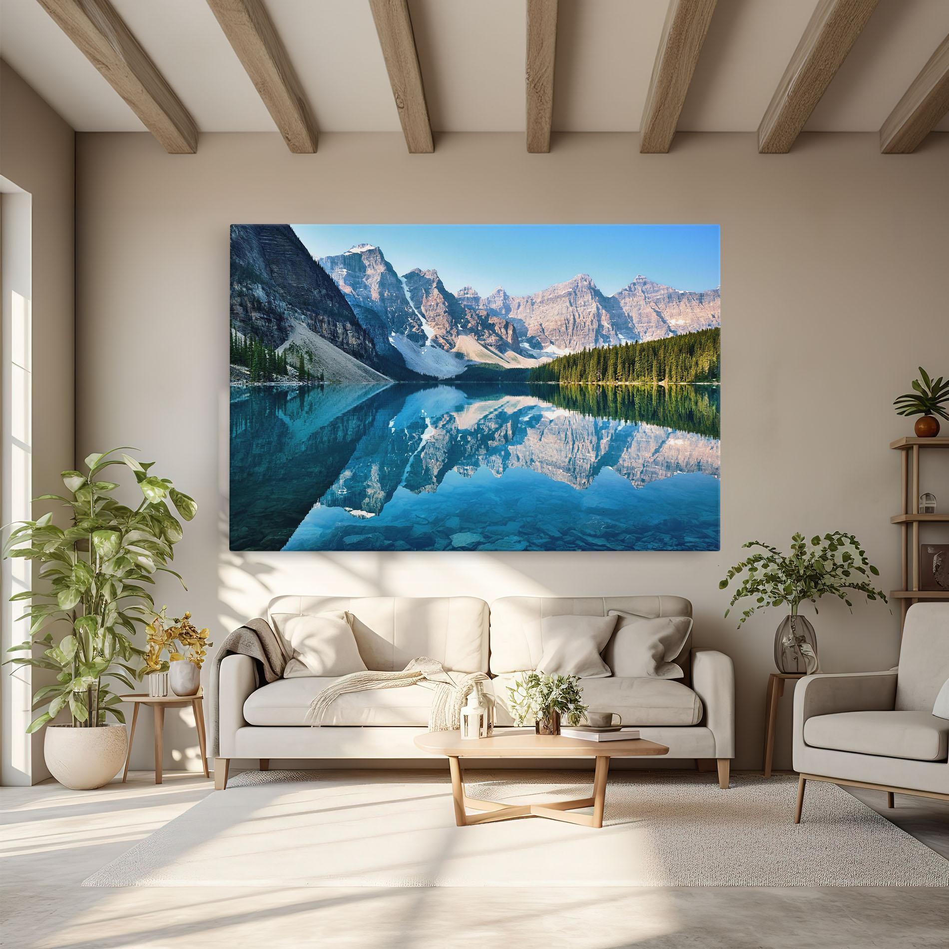 Tablou Canvas Mountain Crystal Lake mockup 6