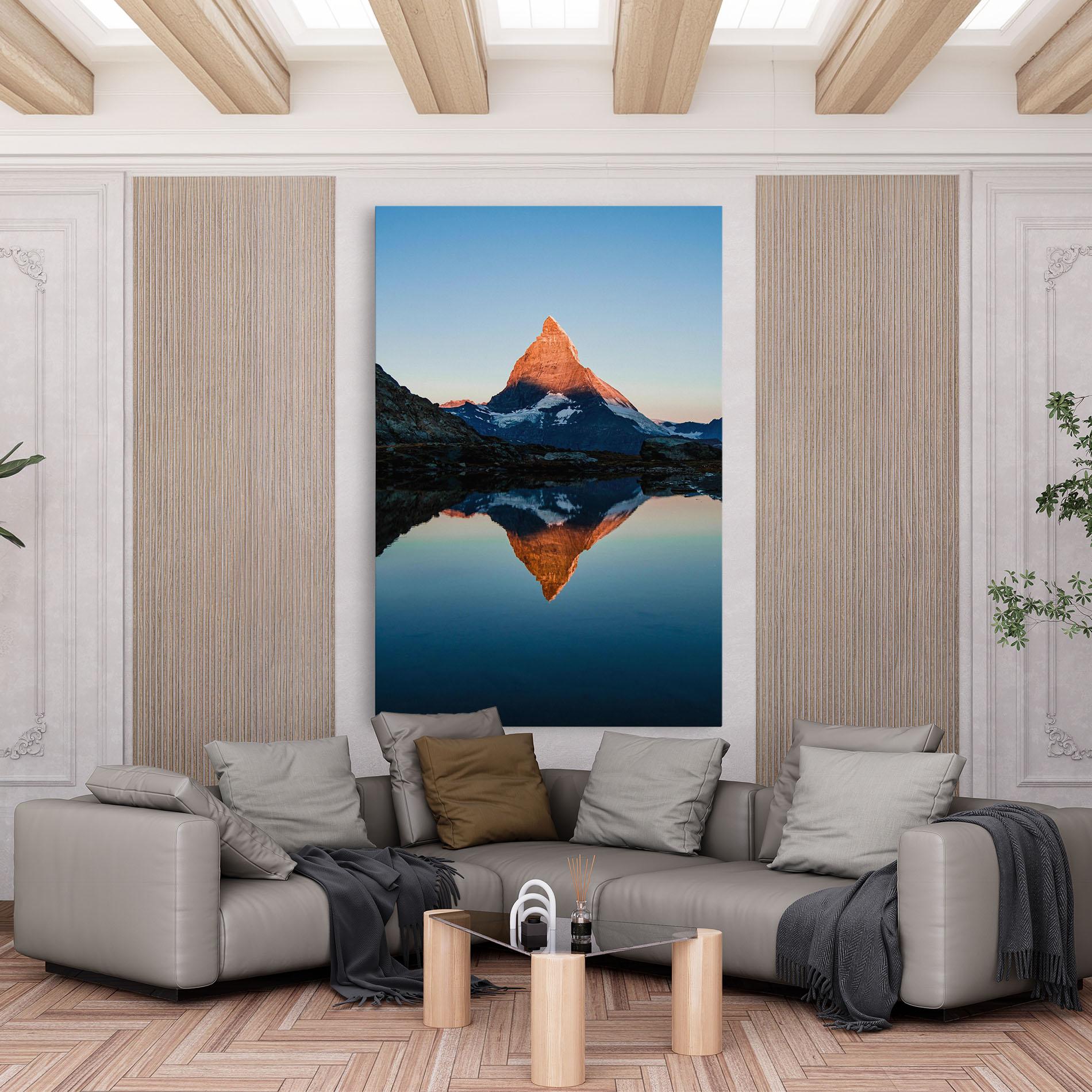 Tablou Canvas Mirror Mountain mockup 6