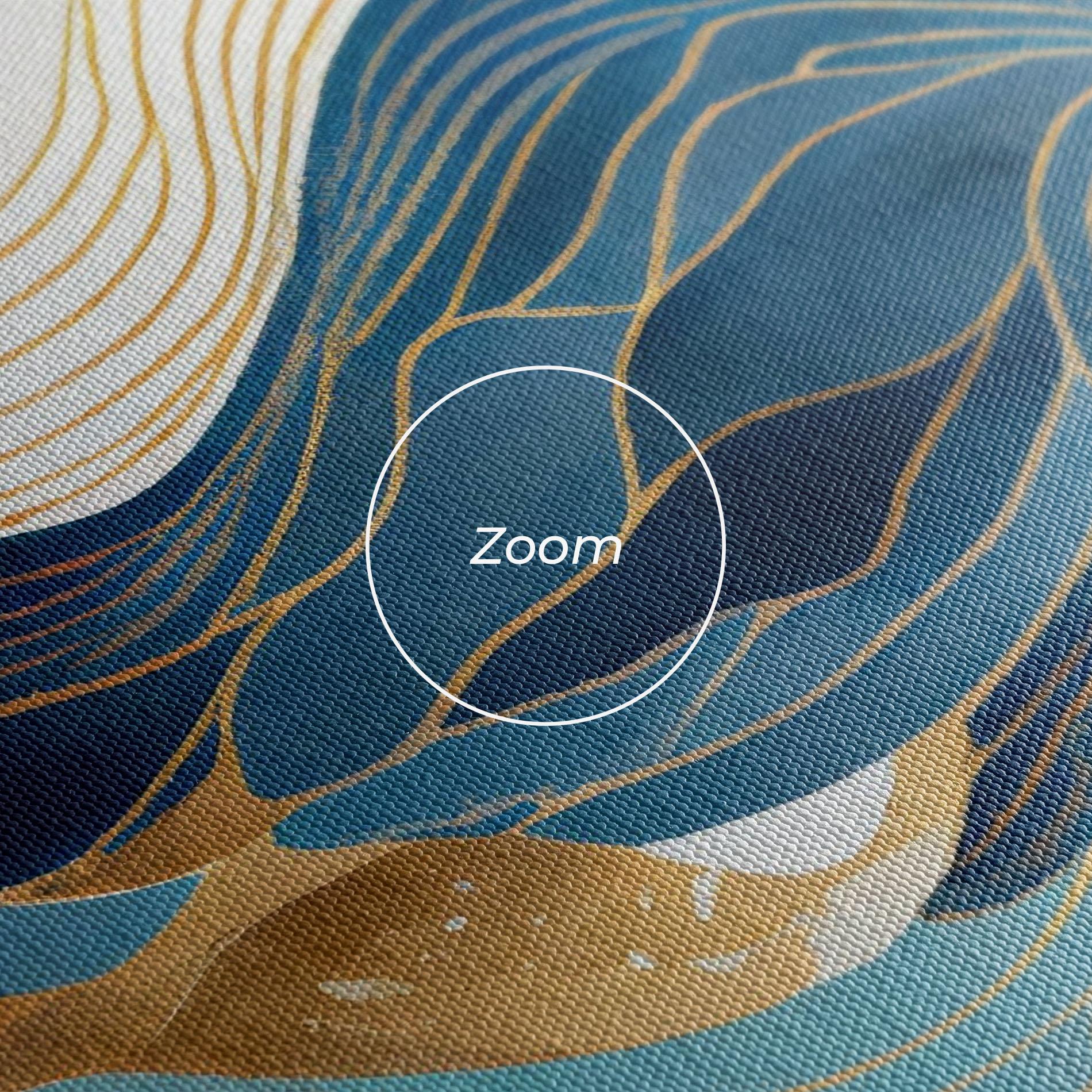 Tablou Canvas Blue Wave Mountain mockup 3