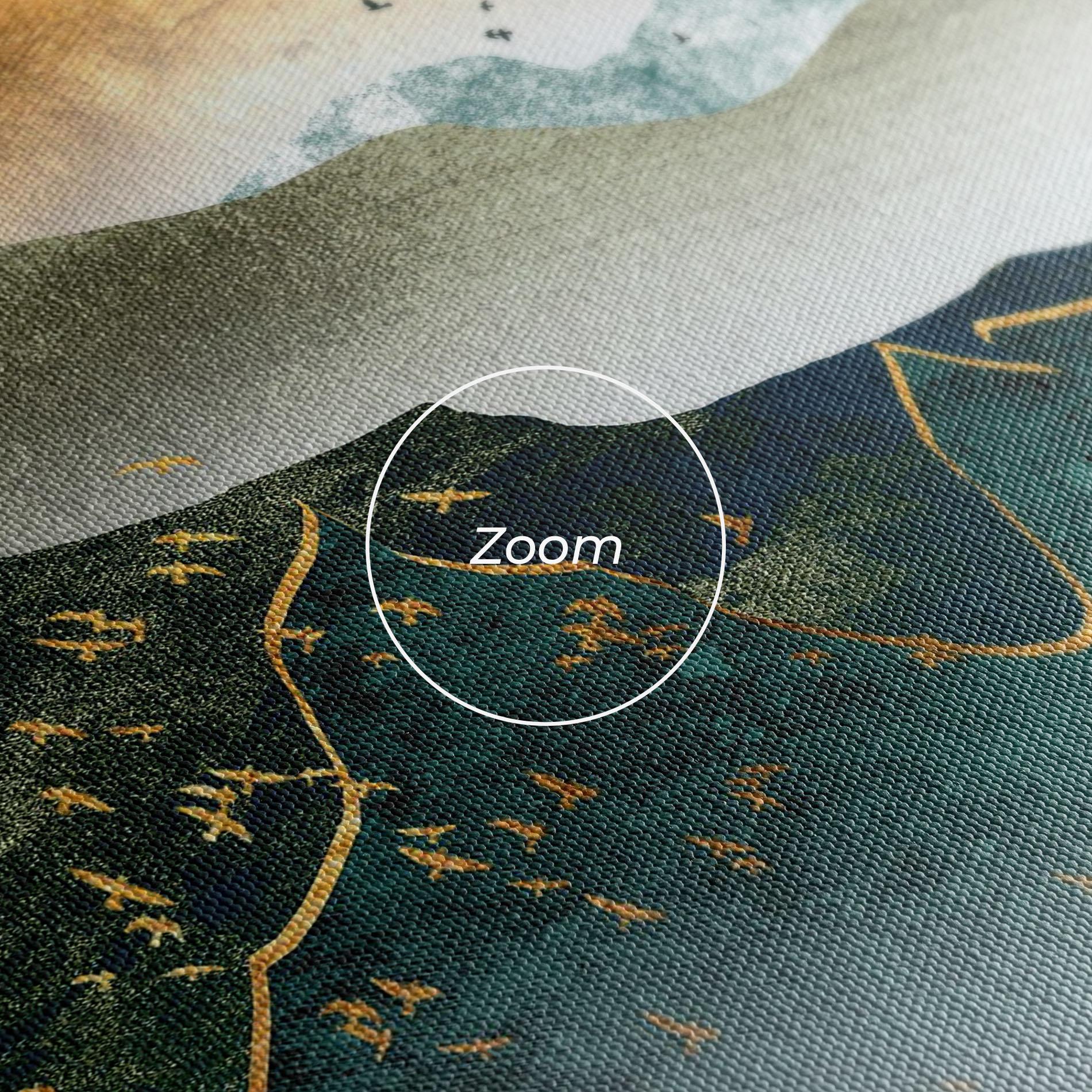 Tablou Canvas Golden Mountains mockup 3