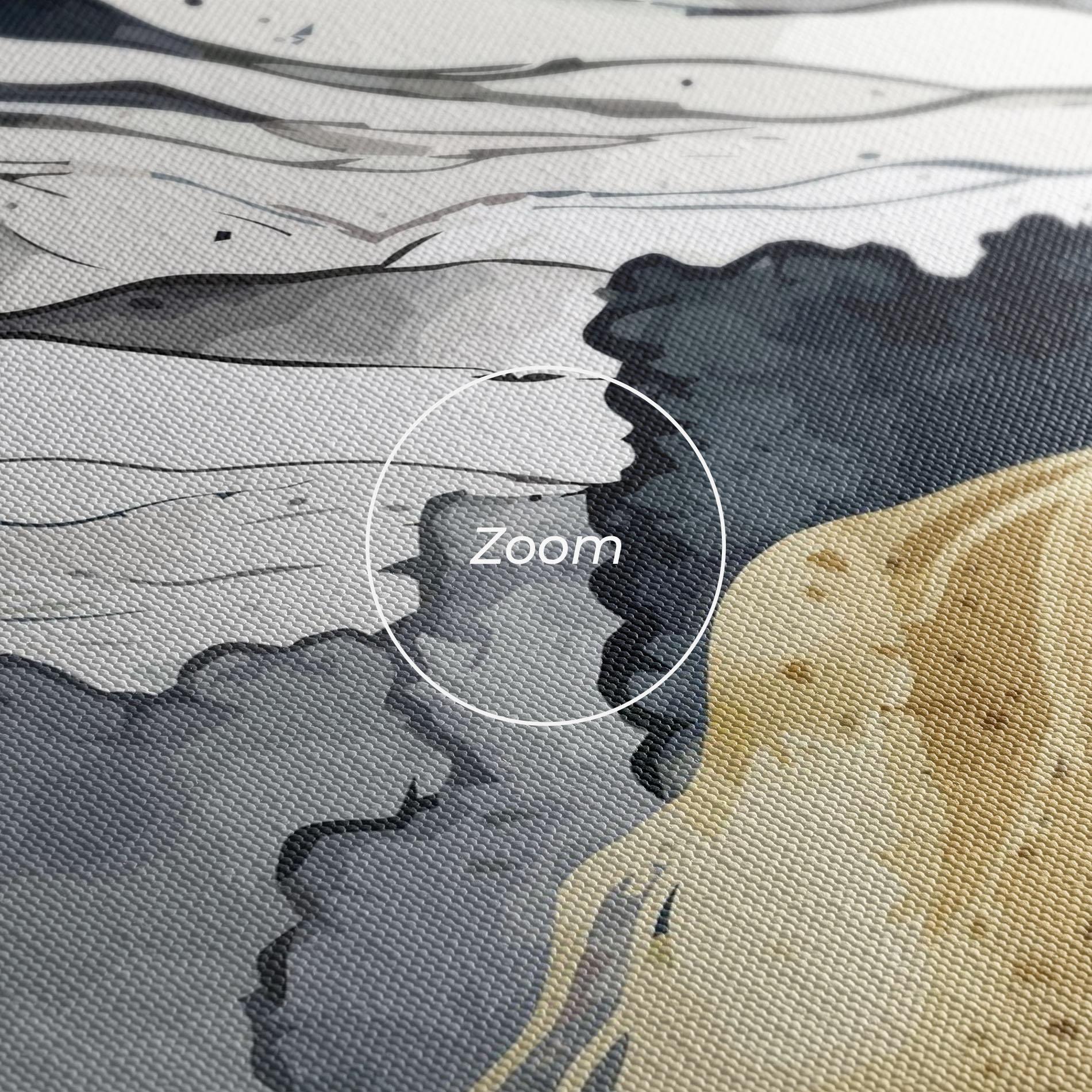 Tablou Canvas Grey Gold Mountain mockup 3