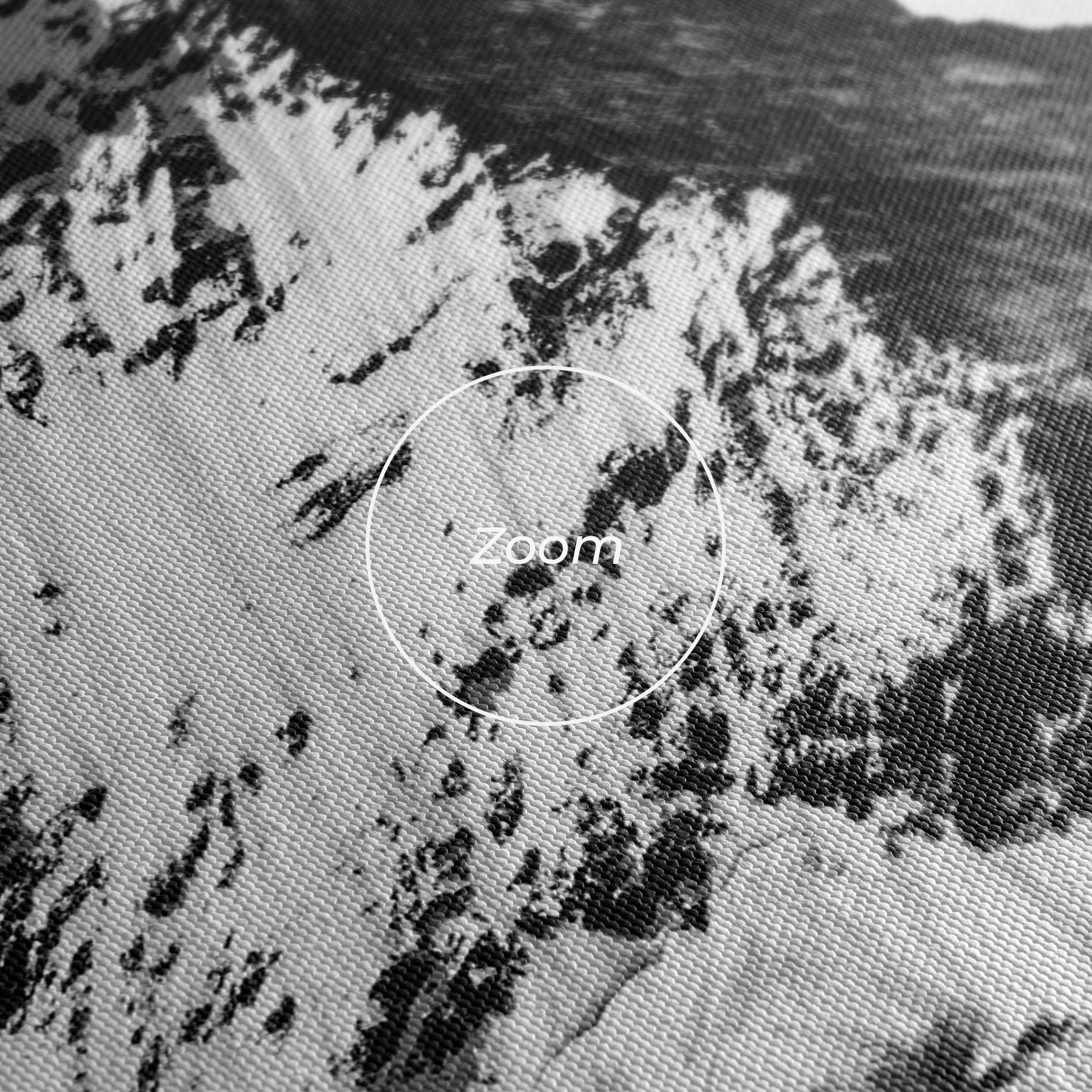 Tablou Canvas Snowy Black Mountain mockup 3