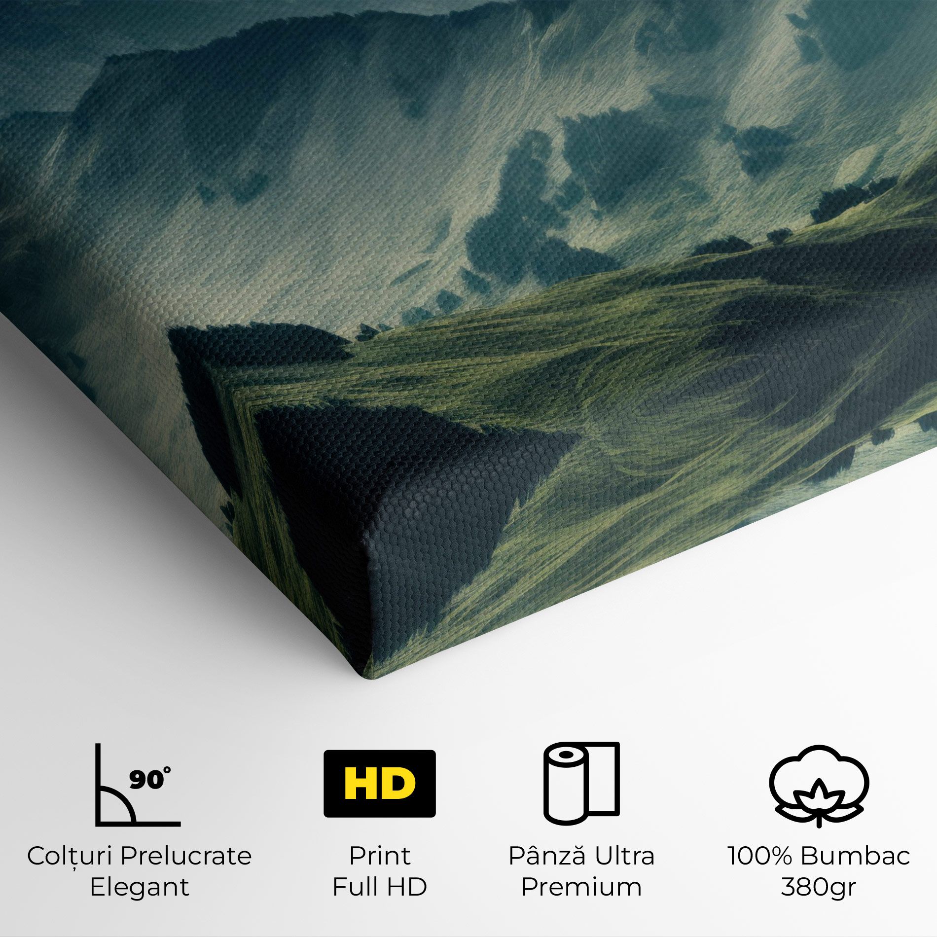 Amazing Foggy Mountain mockup 4