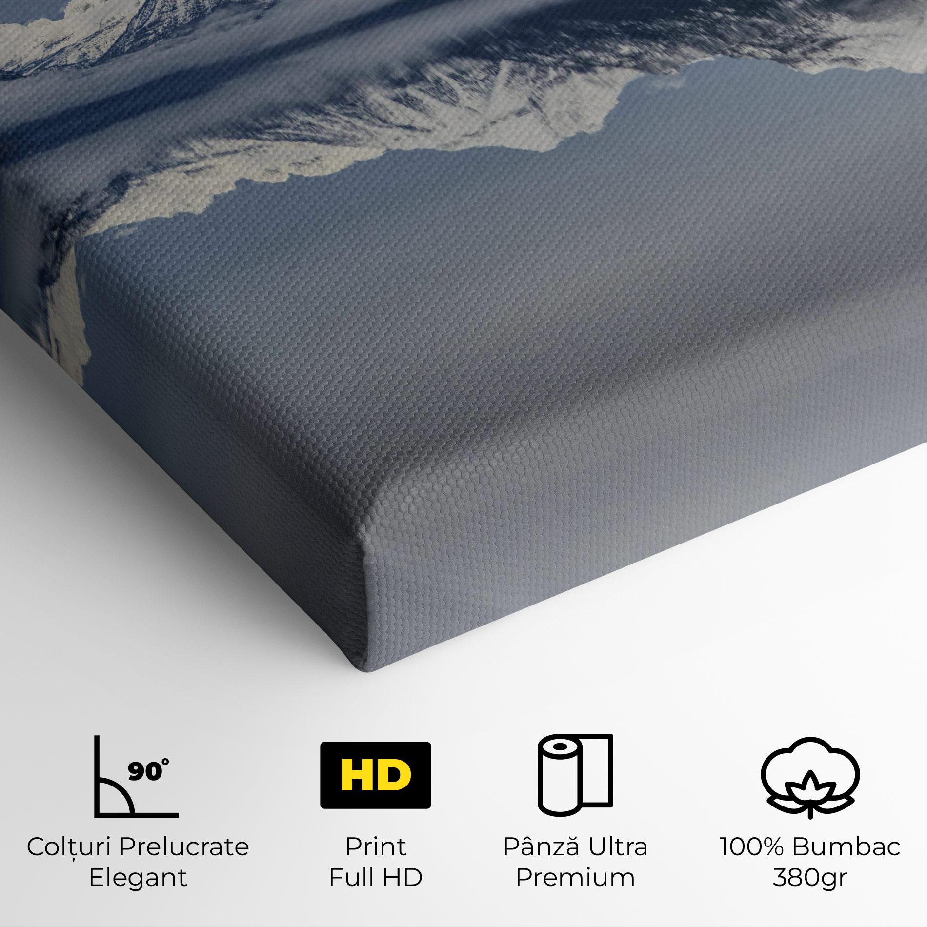 Tablou Canvas Beautiful Snowy Mountain mockup 4