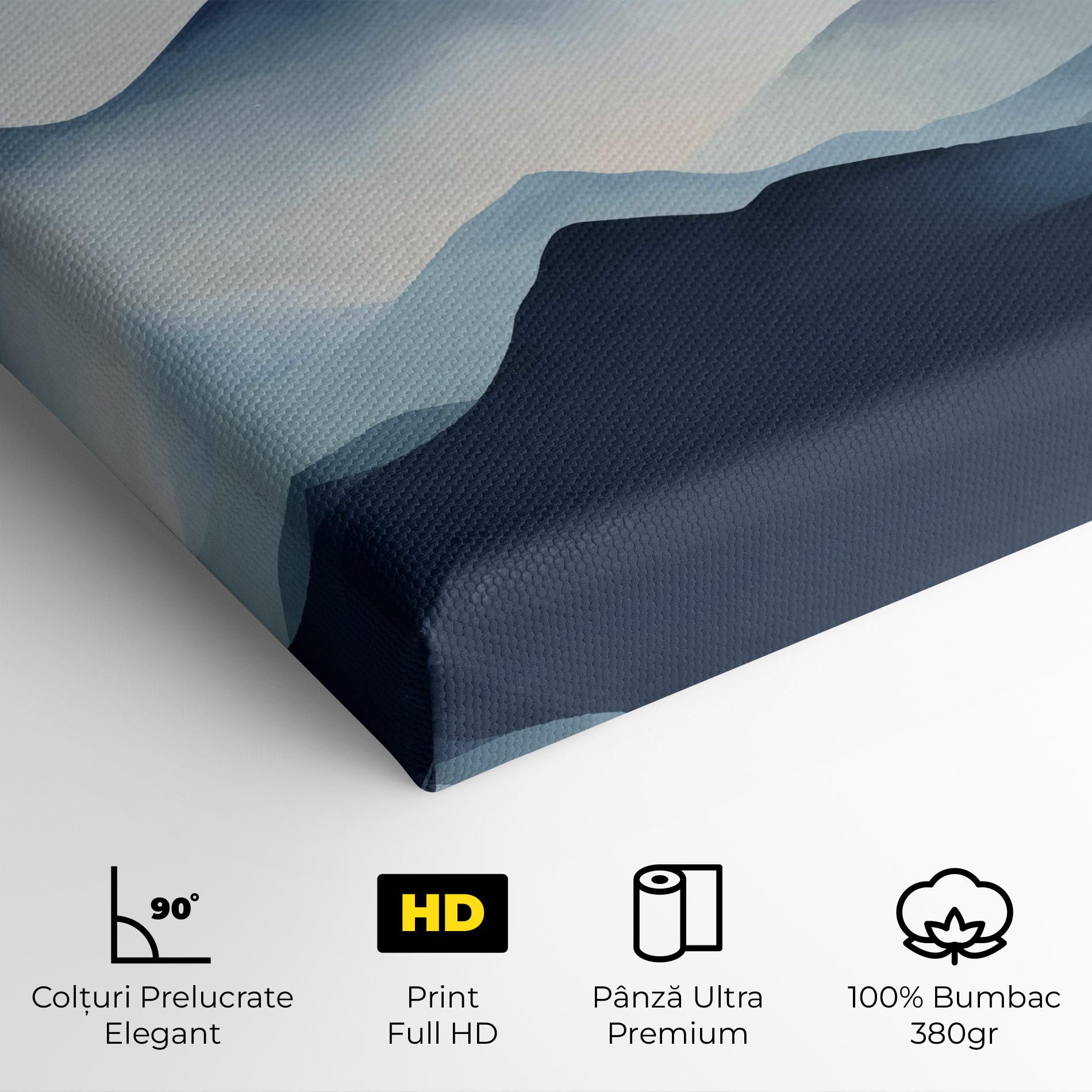 Tablou Canvas Blue Foggy Mountain mockup 4