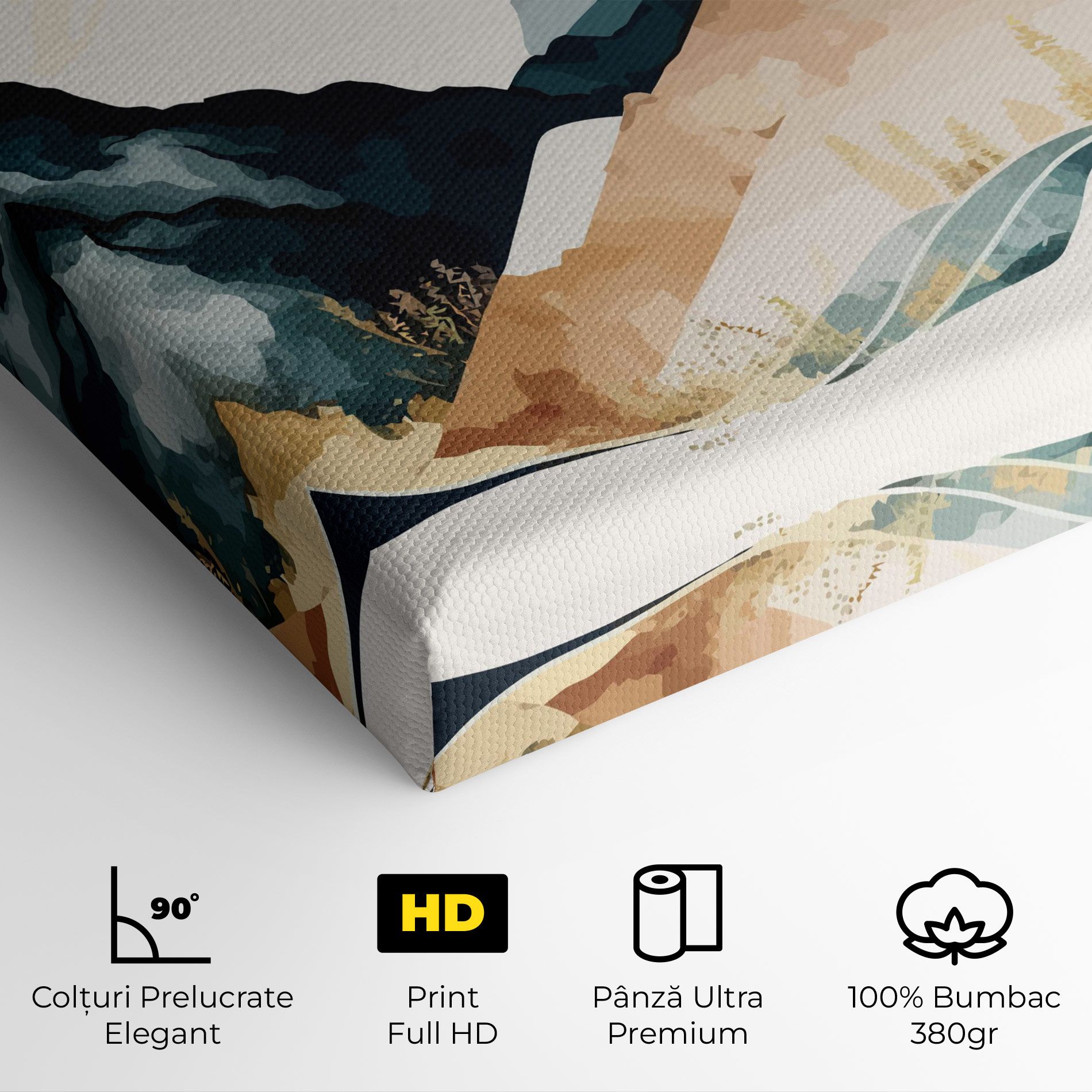 Gold Green Mountain mockup 4