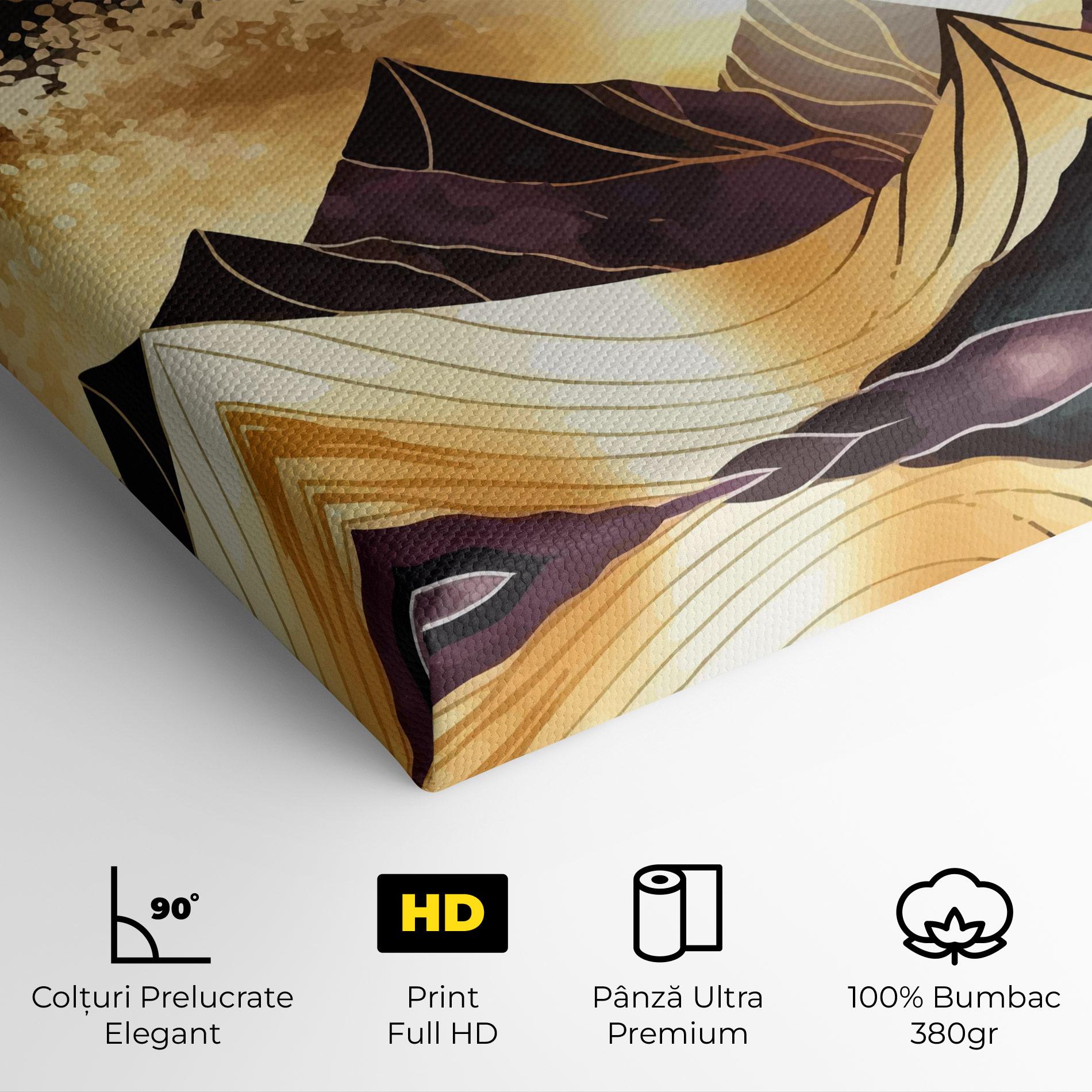 Tablou Canvas Purple Gold Mountain mockup 4