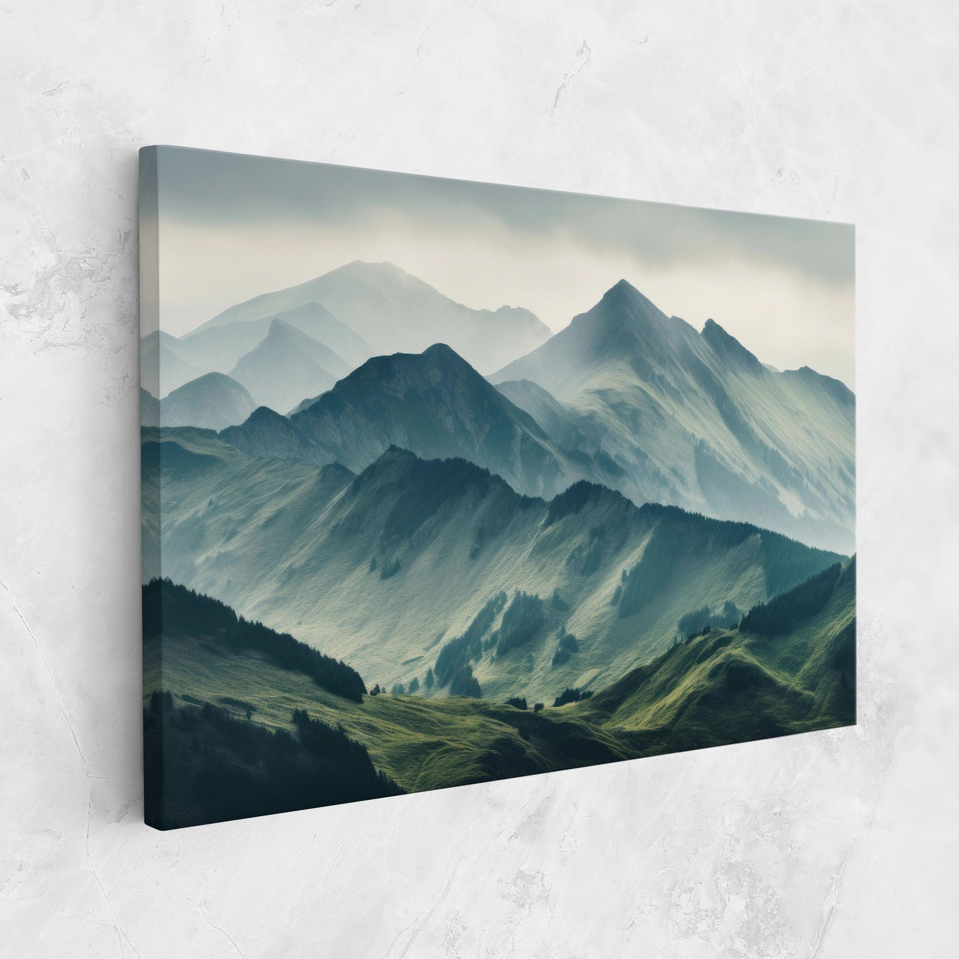 Amazing Foggy Mountain mockup 1